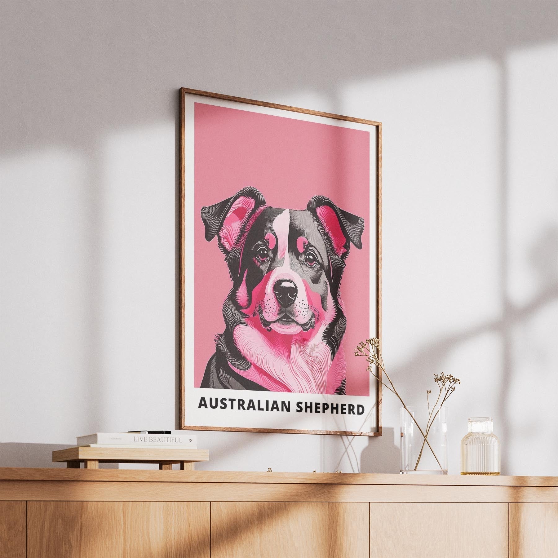 Australian Shepherd Pink and Black Dog Series 1 image 5