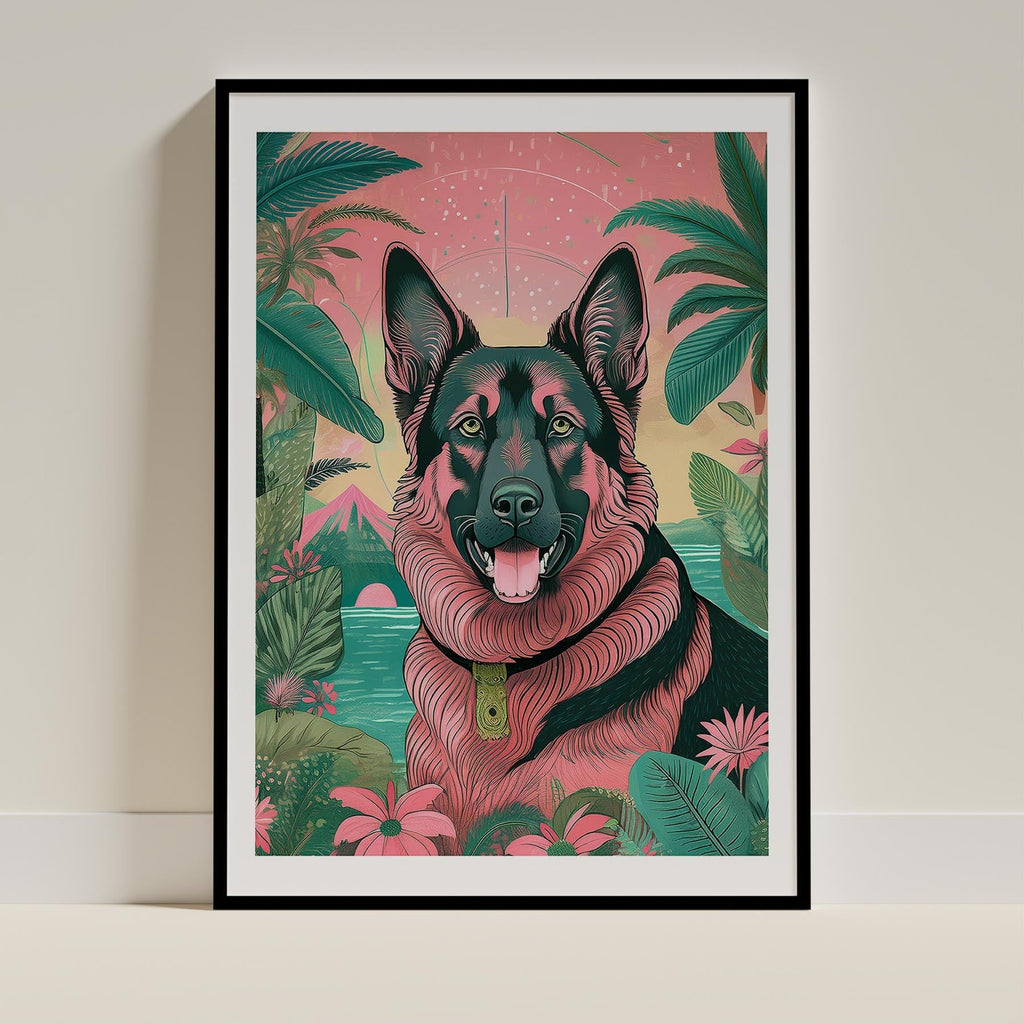German Shepherd Flowery Dog image 0
