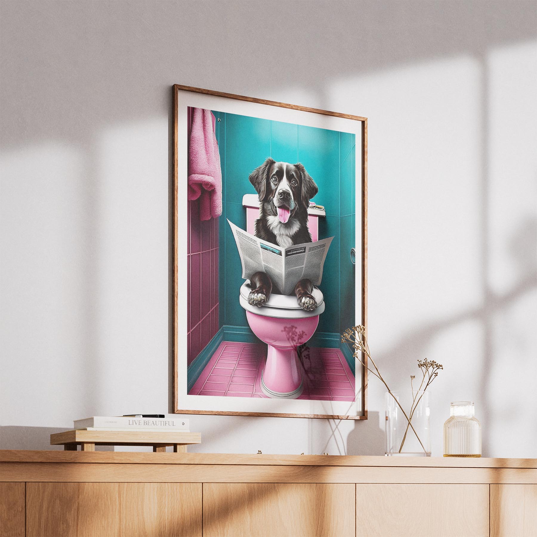 Murray River Retriever Toilet Dogs PInk and Turquise image 5