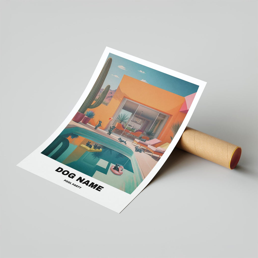 Scottish Terrier Custom Pool Party WITH TEXT image 6