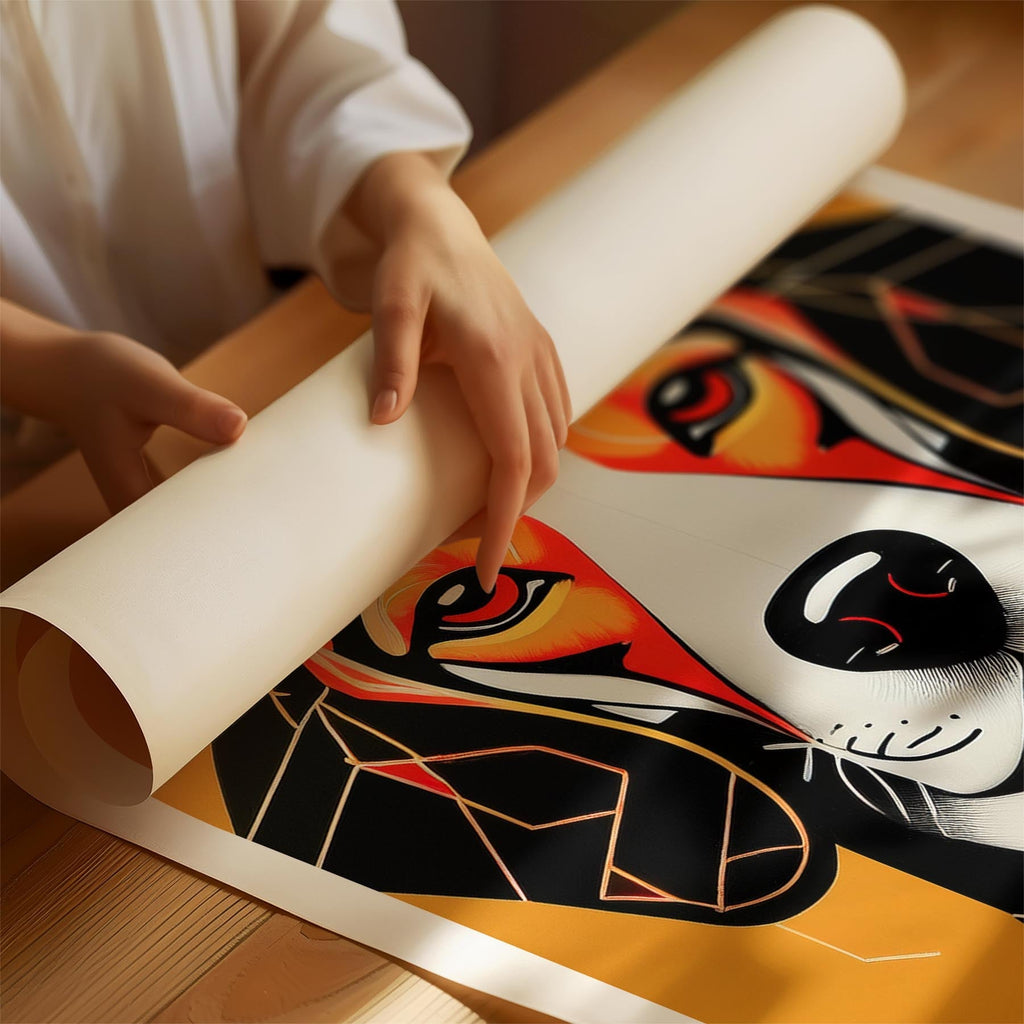 Beagle Geometric Orange Series image 1