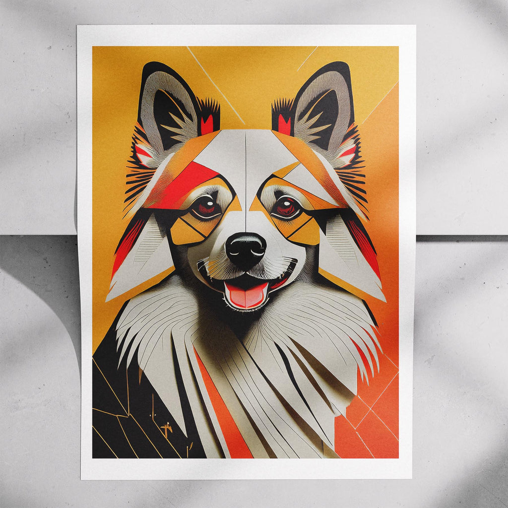 German Spitz Geometric Orange Series image 7