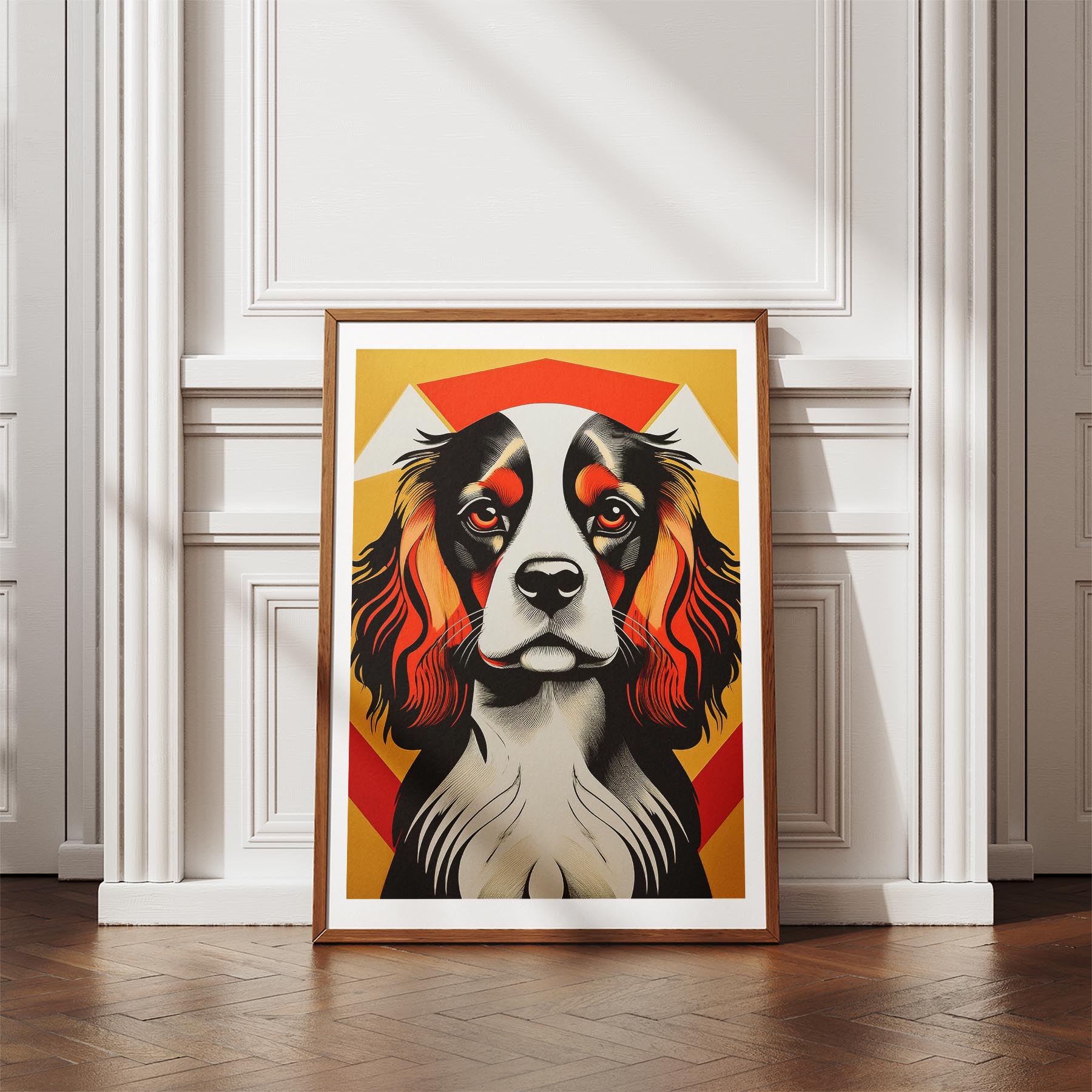 Cavalier Spaniel Geometric Orange Series image 4