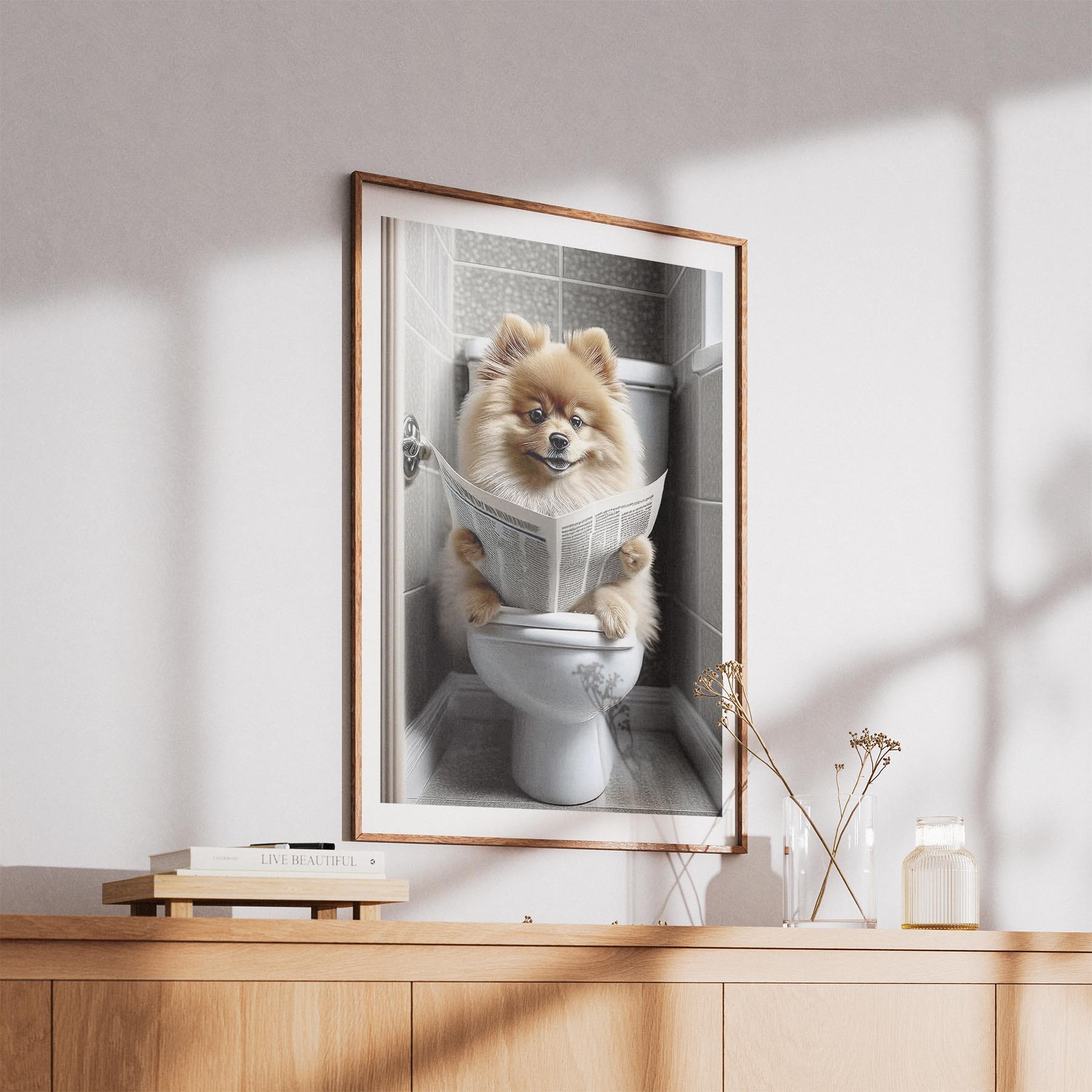 Pomeranian Toilet Humour Dog Series image 5