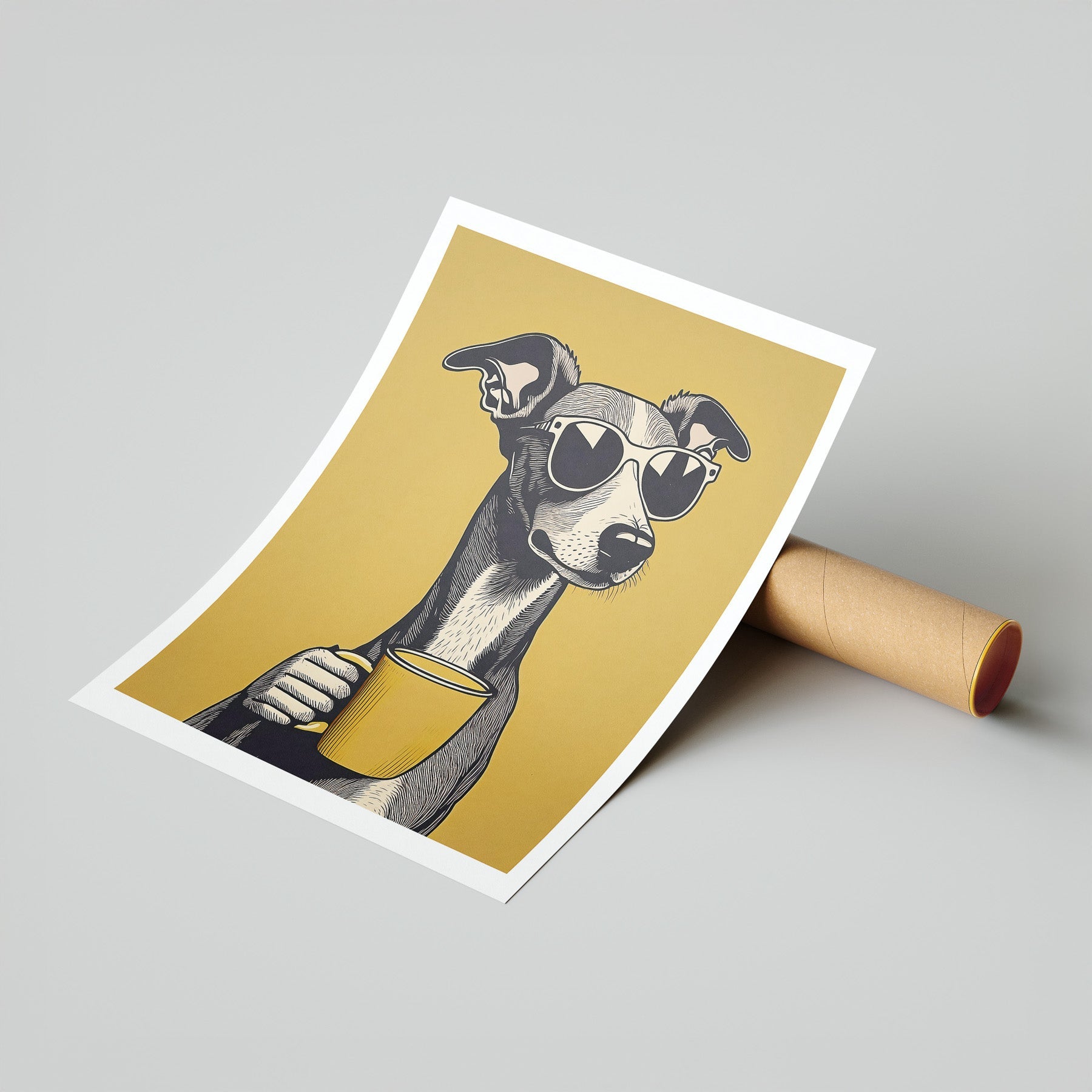 Italian Greyhound Chillin Coffee Dog image 7