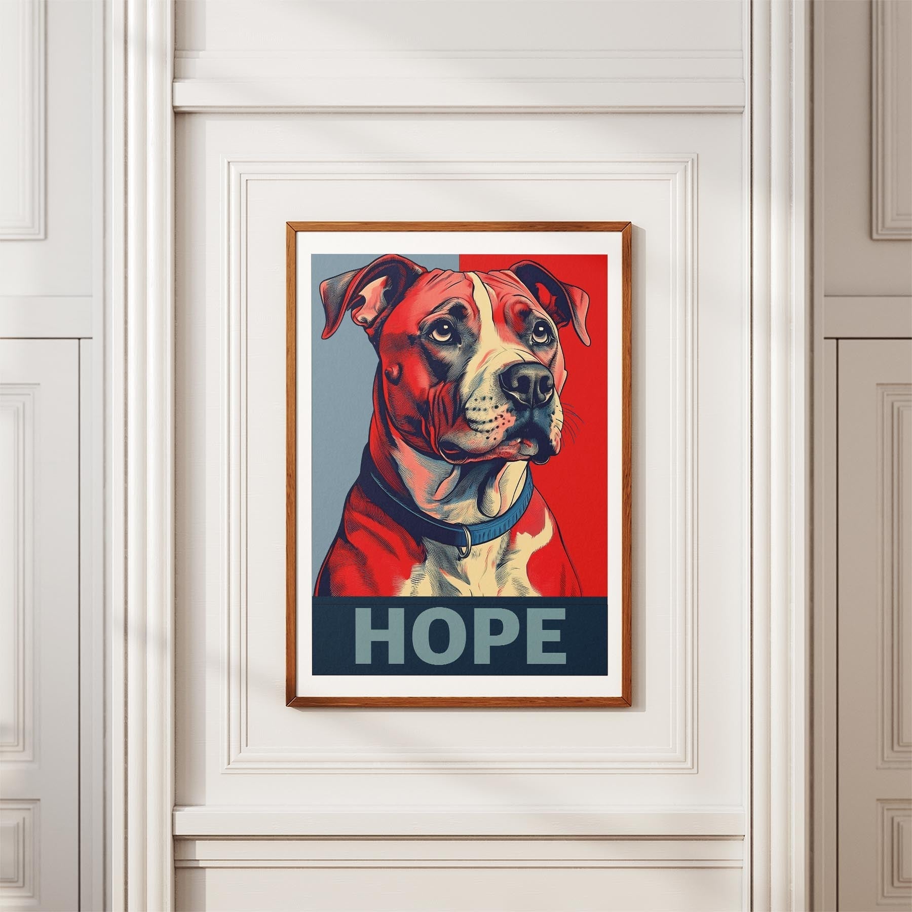 American Staffordshire Terrier HOPE Series Inspired by the Obama Poster image 3