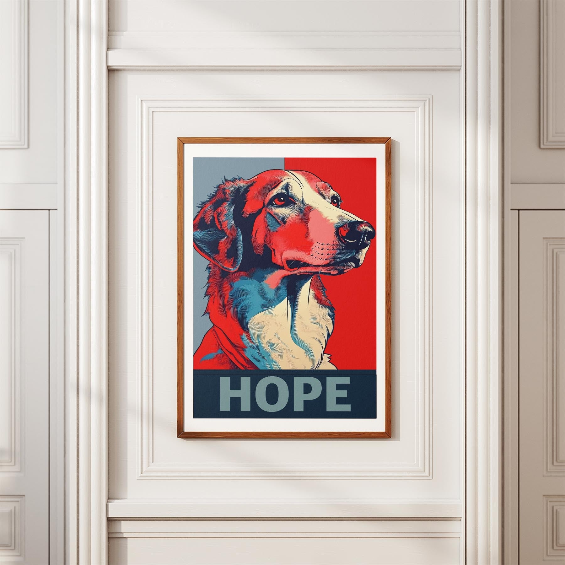 Borzoi HOPE Series Inspired by the Obama Poster image 3