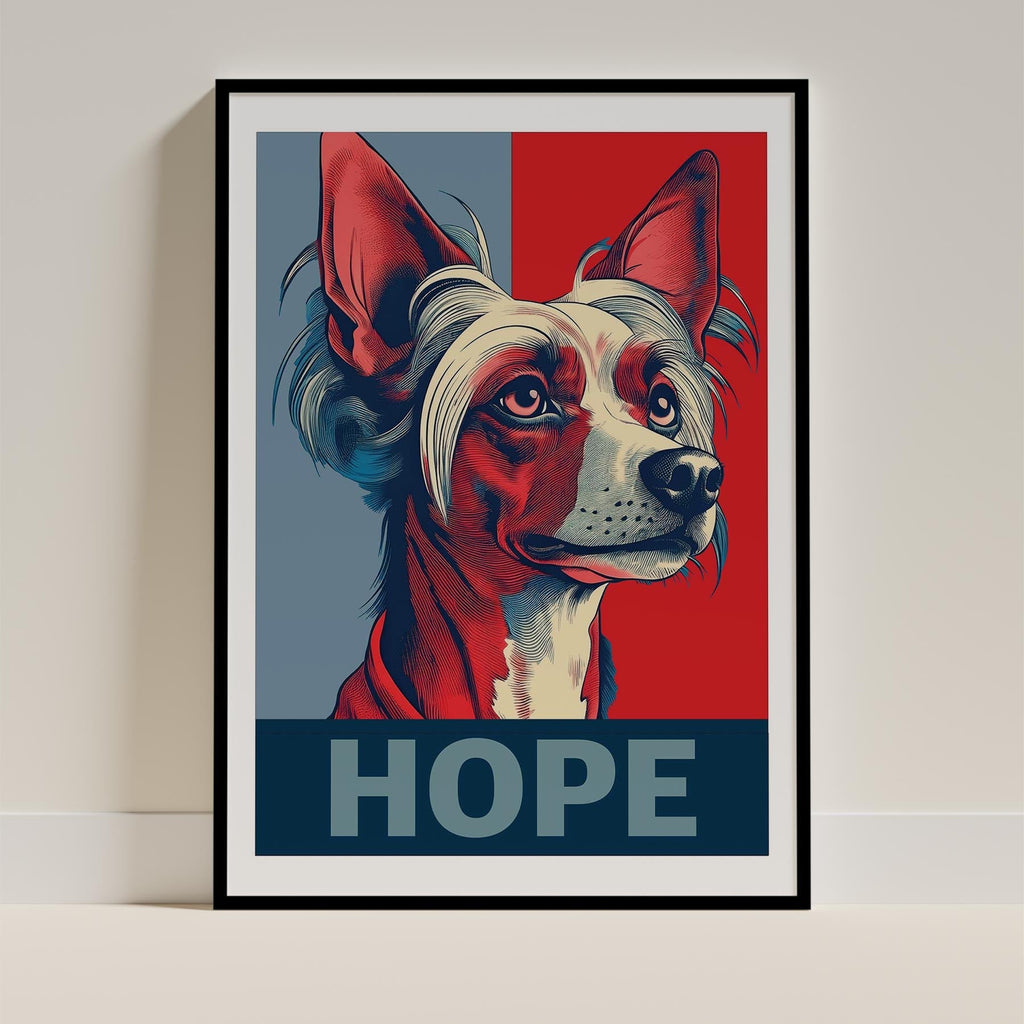 Chinese Crested HOPE Series Inspired by the Obama Poster image 11