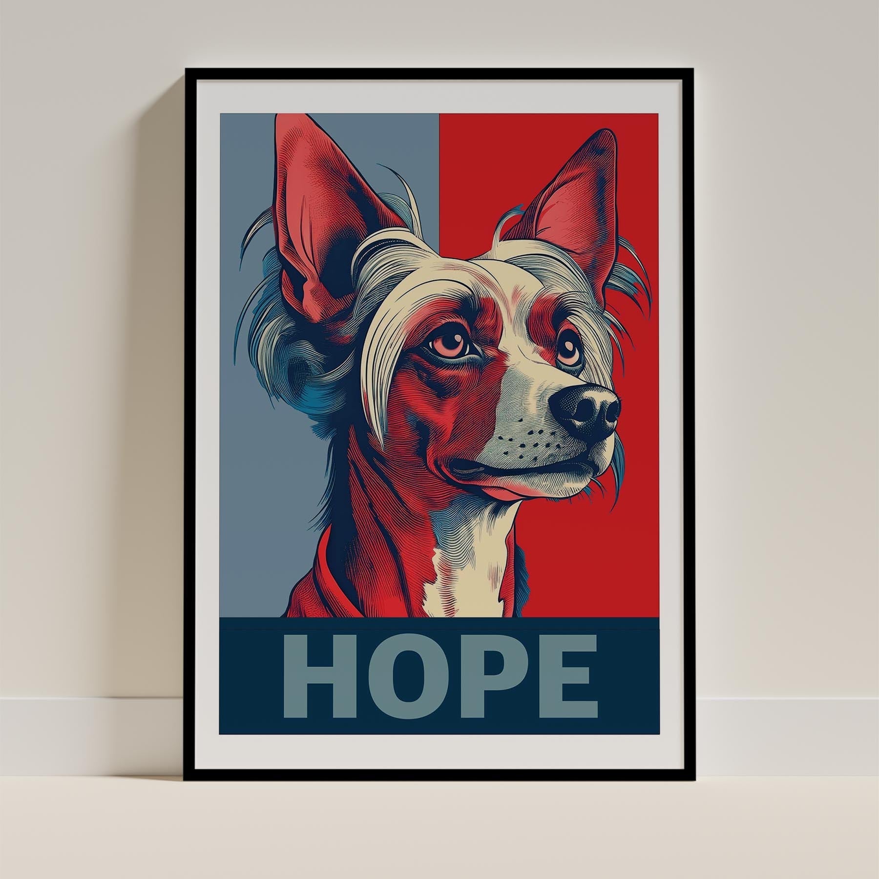 Chinese Crested HOPE Series Inspired by the Obama Poster image 11