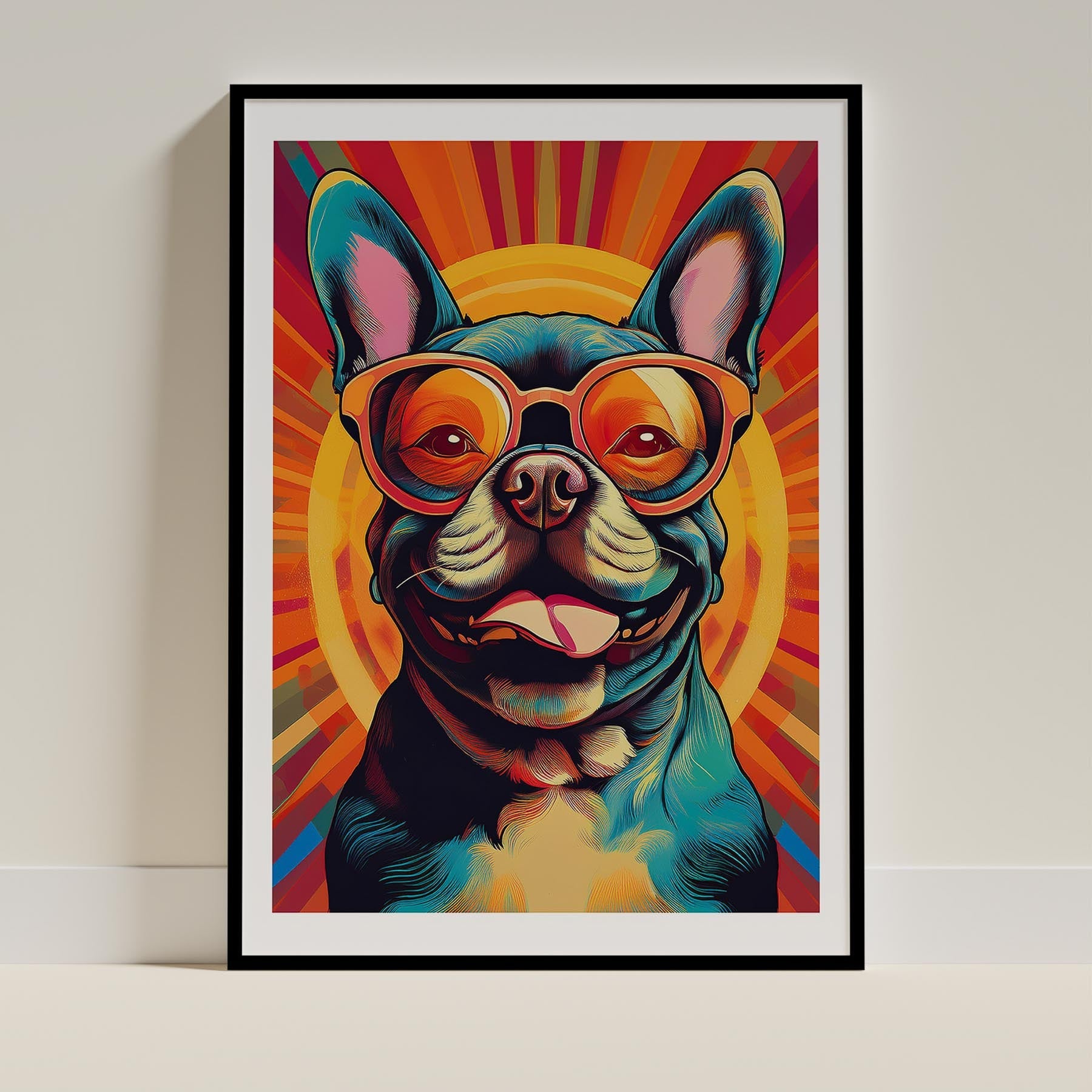 French Bull Dog In Colourful Sunnies 9 image 0