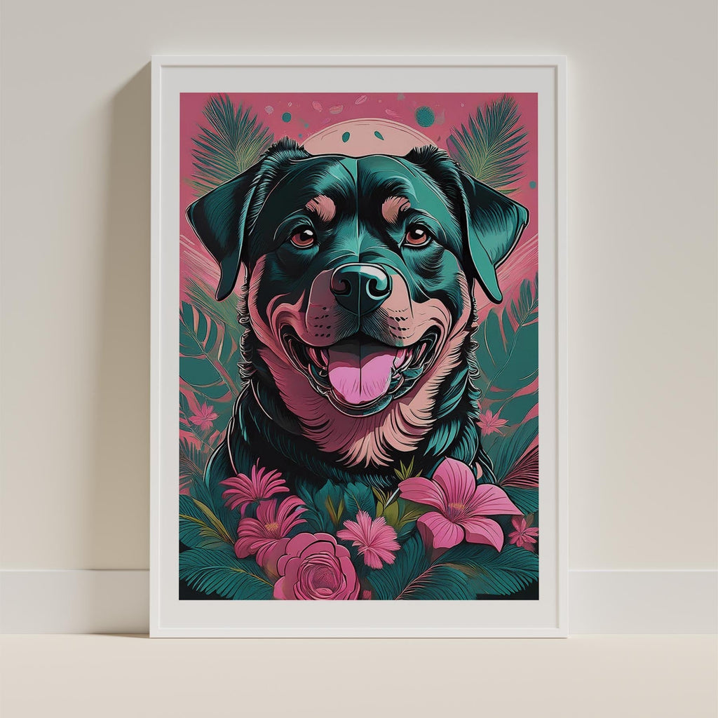 Rottweiler Flowery Dog image 9