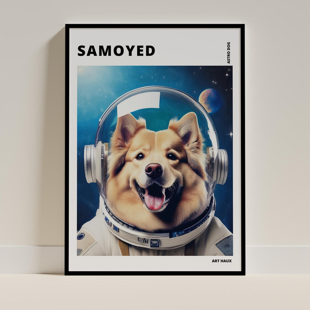 Samoyed Astronaut Dog Series with Text Astro Dog image 0