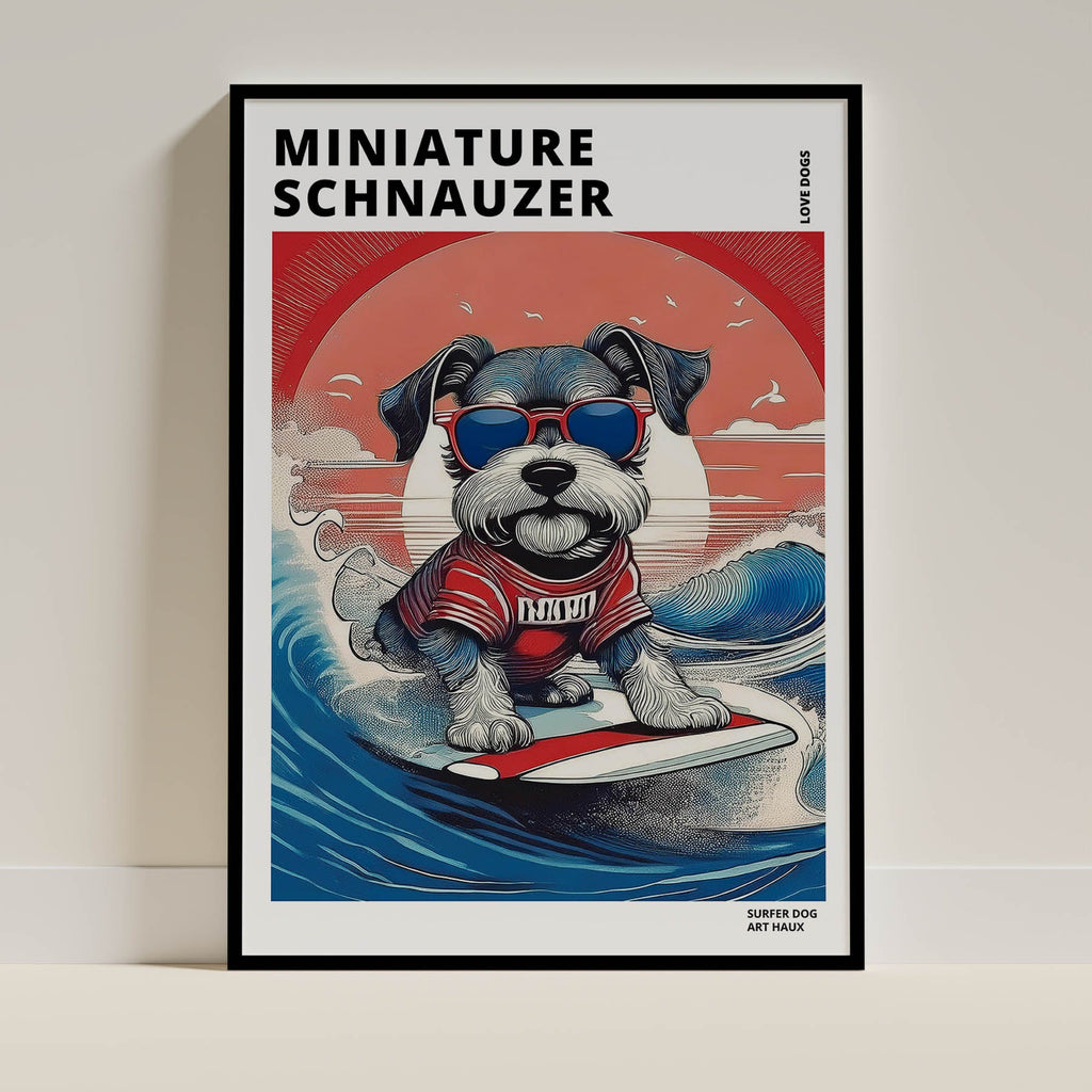 Miniature Schnauzer Hokosai Surfer Dogs 2 image 0