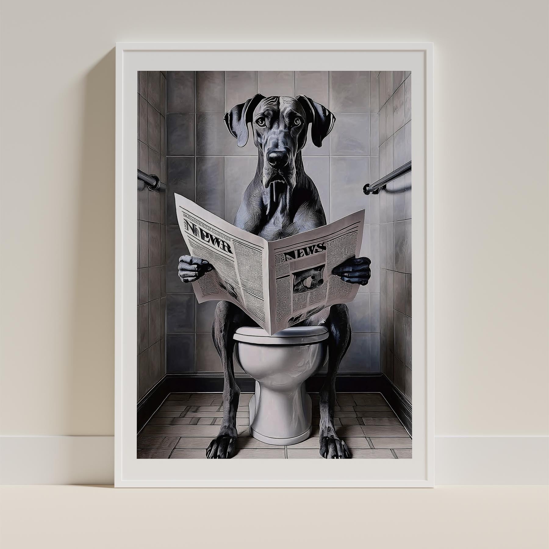 Great Dane Toilet Humour Dog Series 1 image 9