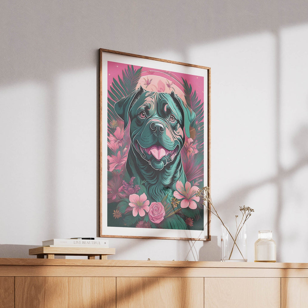 Dogue De Bordeaux Flowery Dog image 6