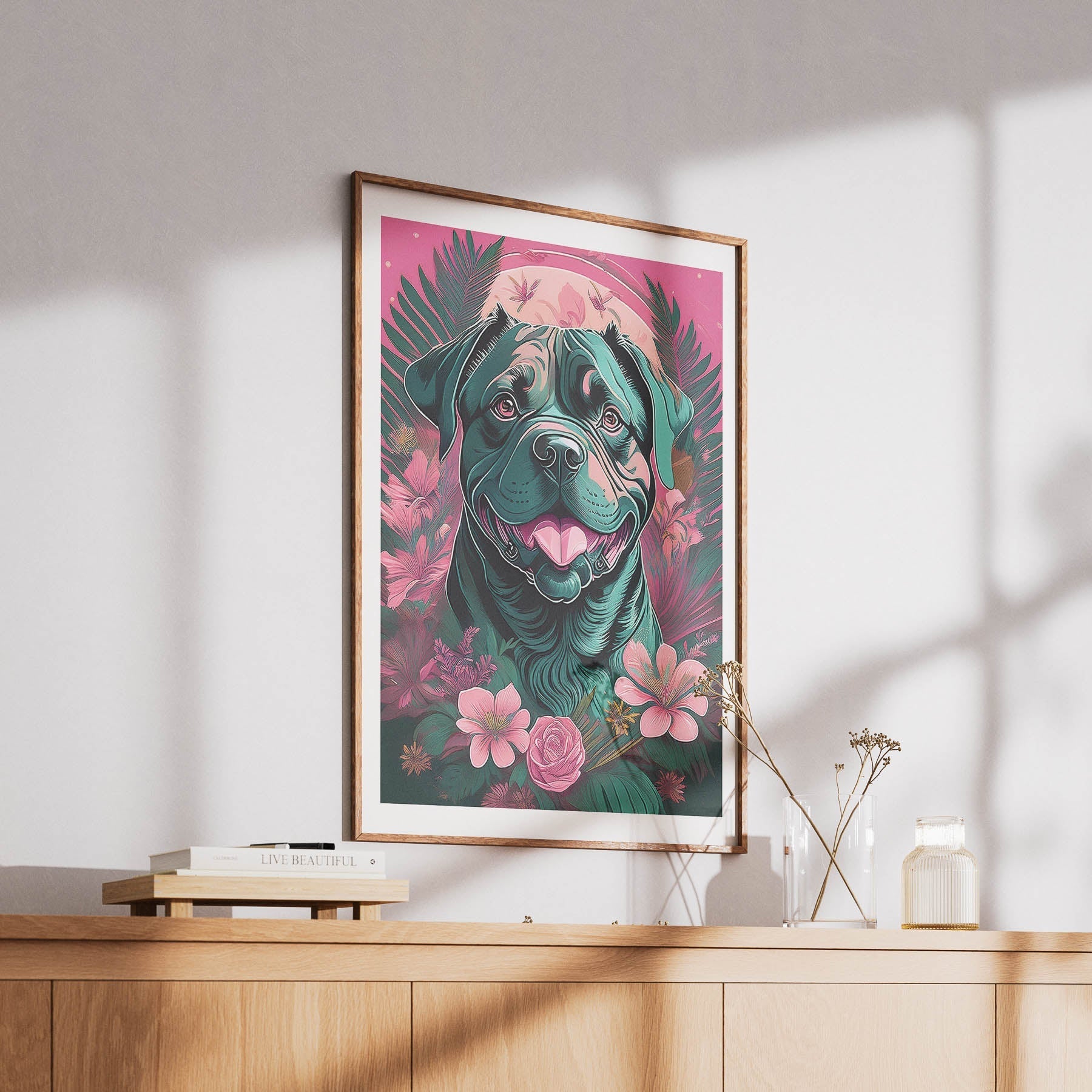 Dogue De Bordeaux Flowery Dog image 6