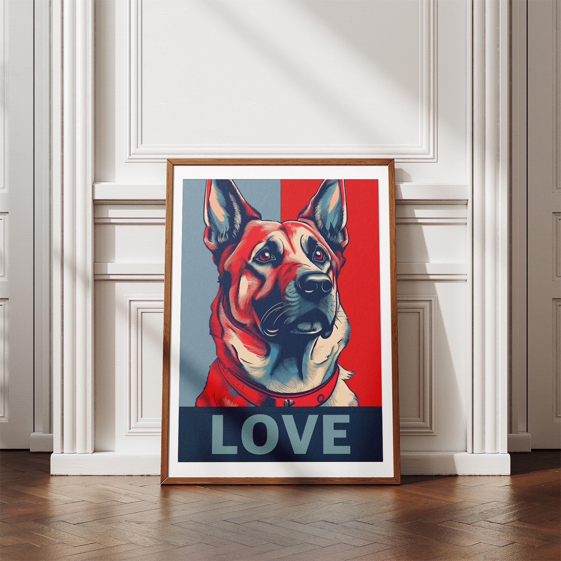 German Shepherd LOVE Series Inspired by the Obama Poster image 4