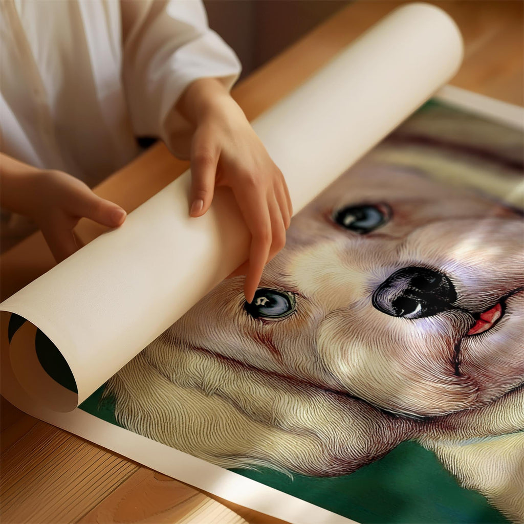 Bichon Frise Green Painted Series image 1