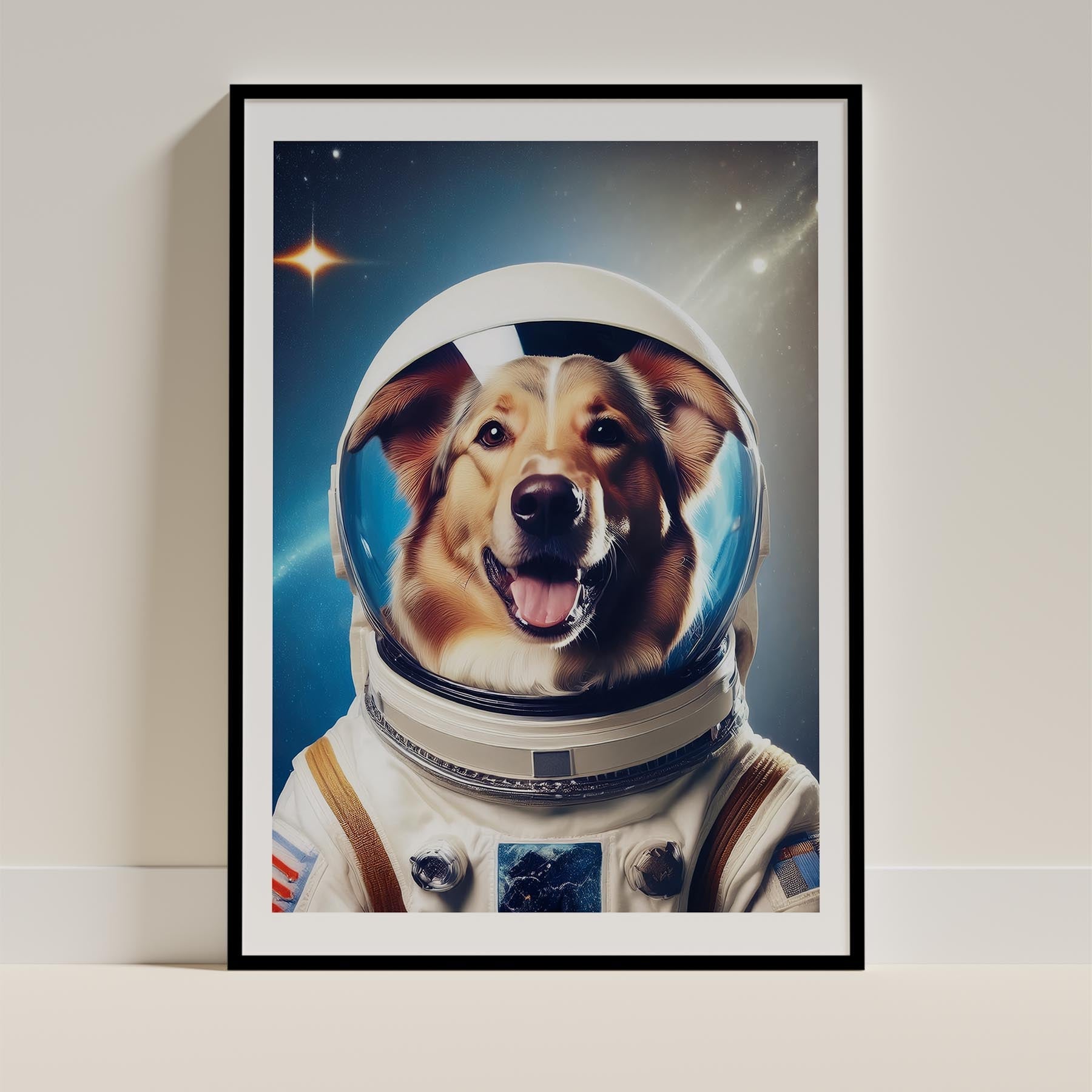 Rough Smooth Collie Astronaut Dog Series image 0