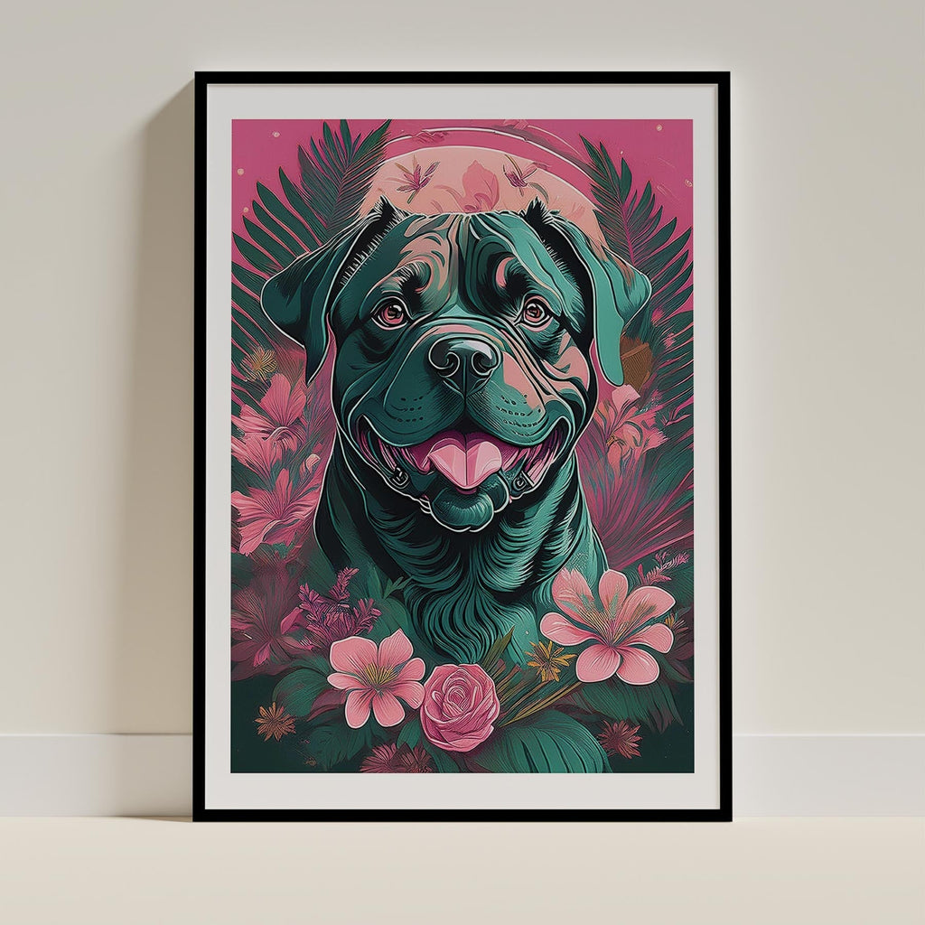 Dogue De Bordeaux Flowery Dog image 0