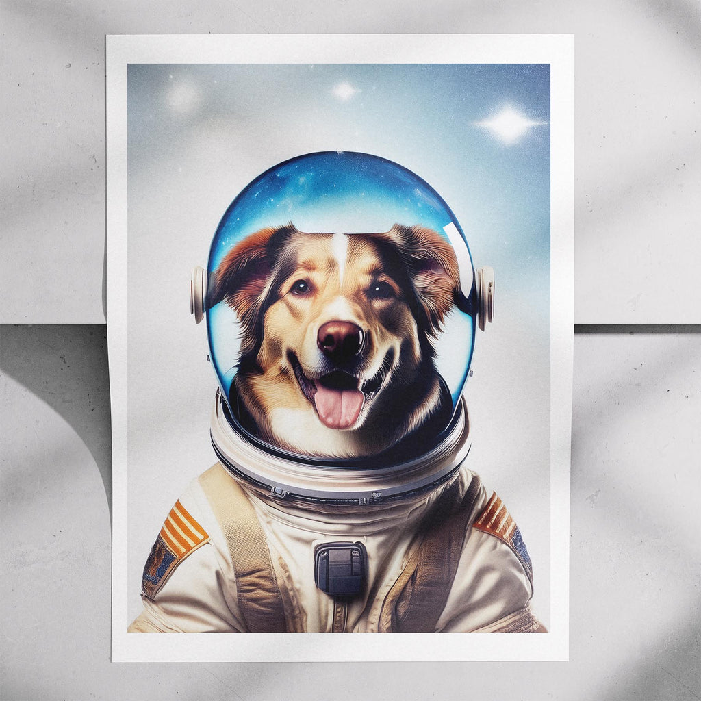 Border Collie Astronaut Dog Series image 7