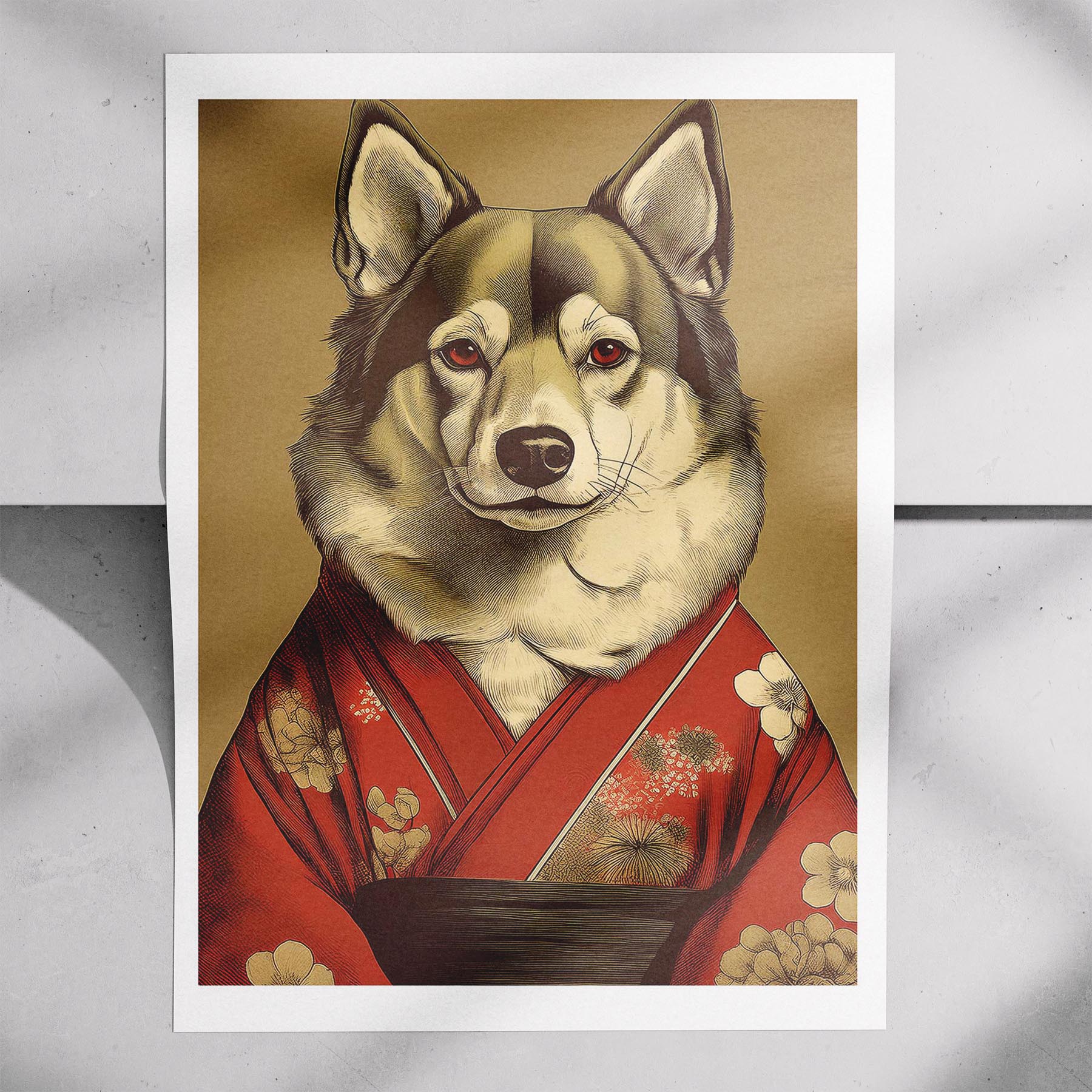 Finnish Lapphund Japanse Kimono Dog Series image 7