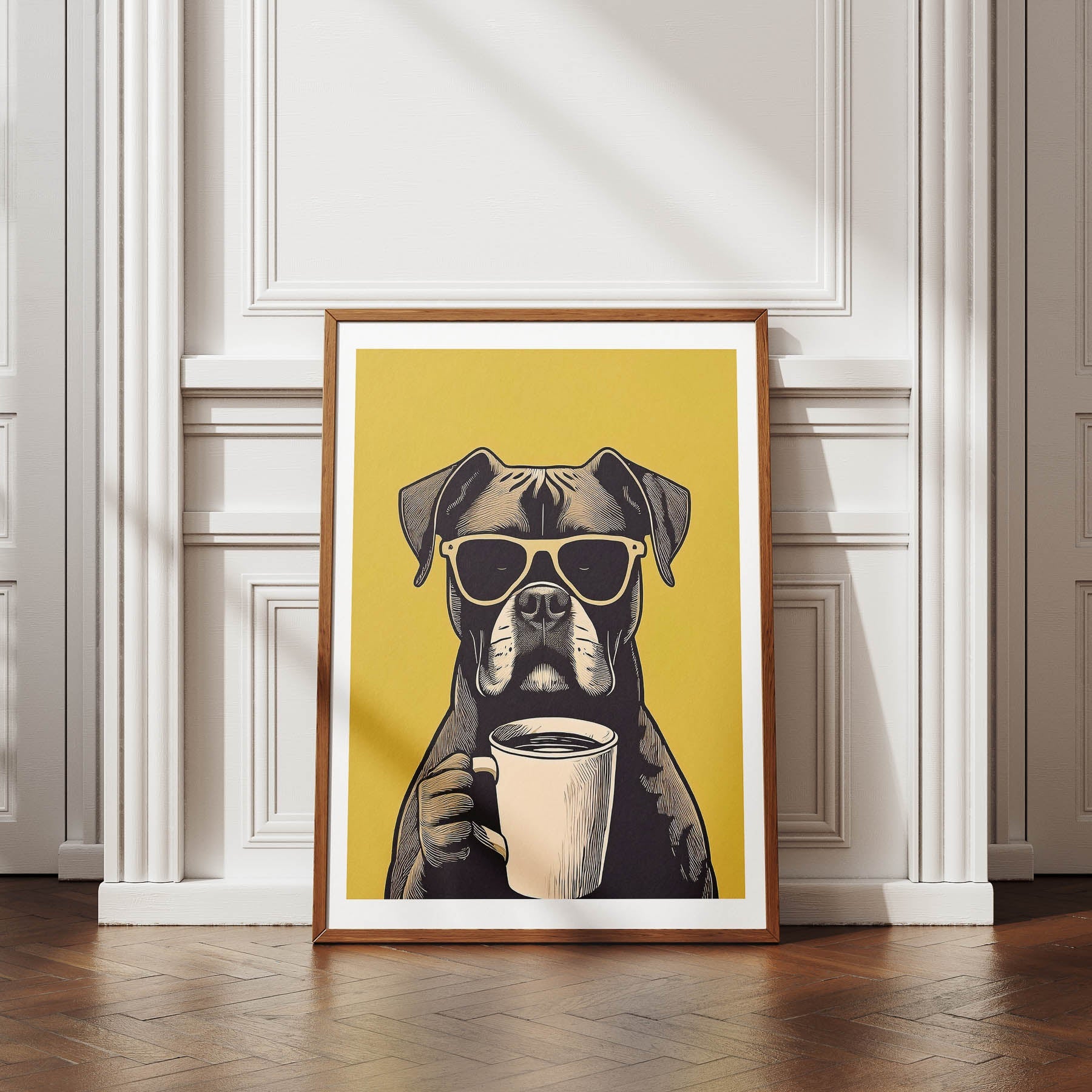 Boxer Chillin Coffee Dog image 4