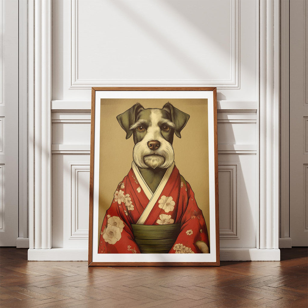 Schnauzer Japanse Kimono Dog Series image 4