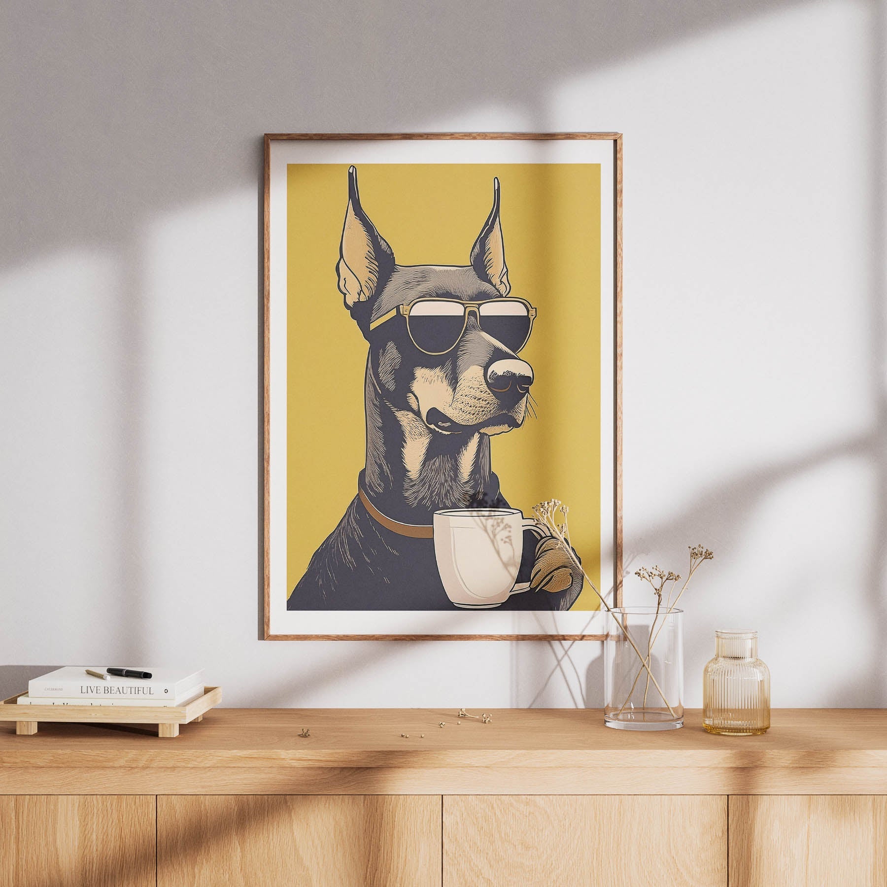 Doberman Chillin Coffee Dog image 8