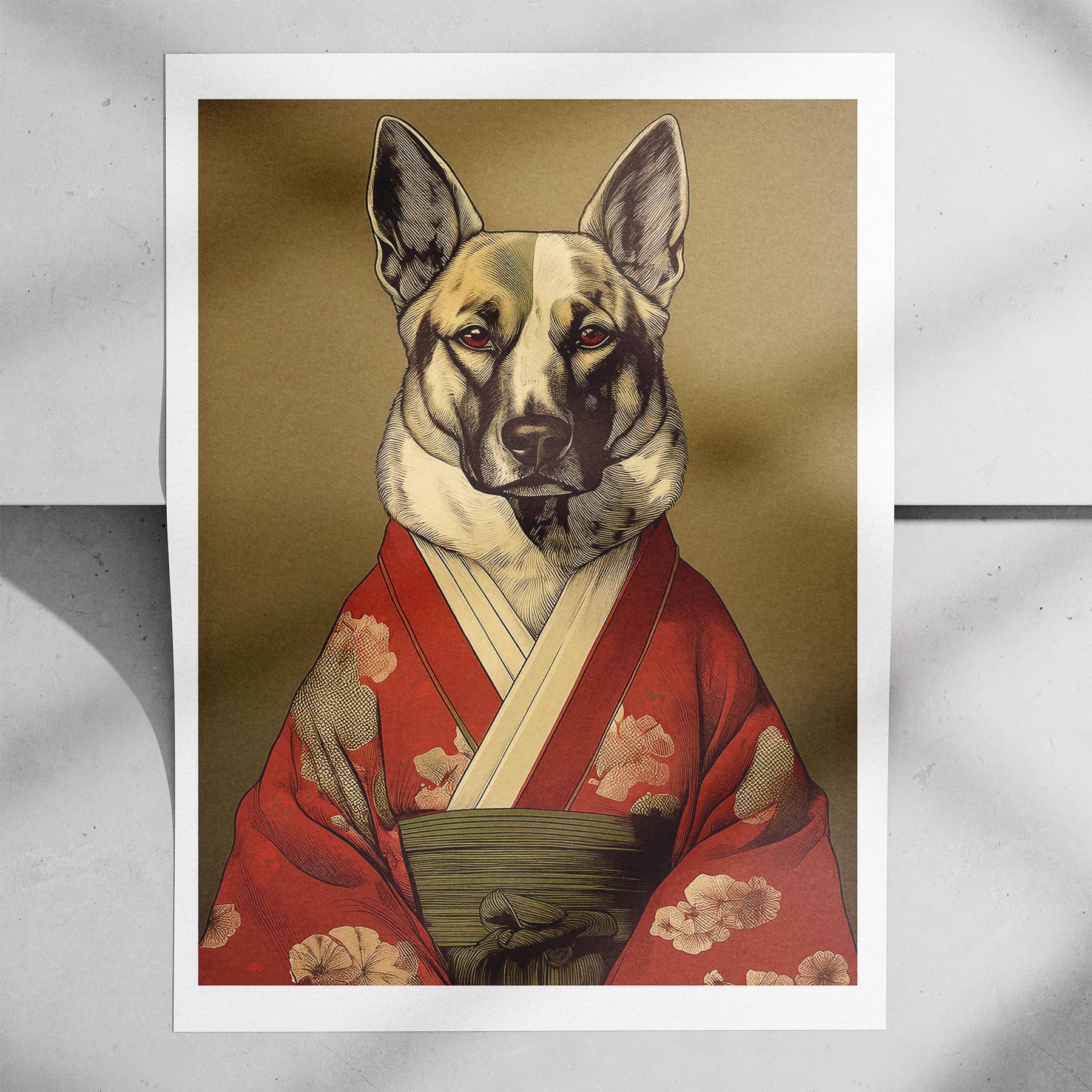 German Shepherd Japanse Kimono Dog Series image 7