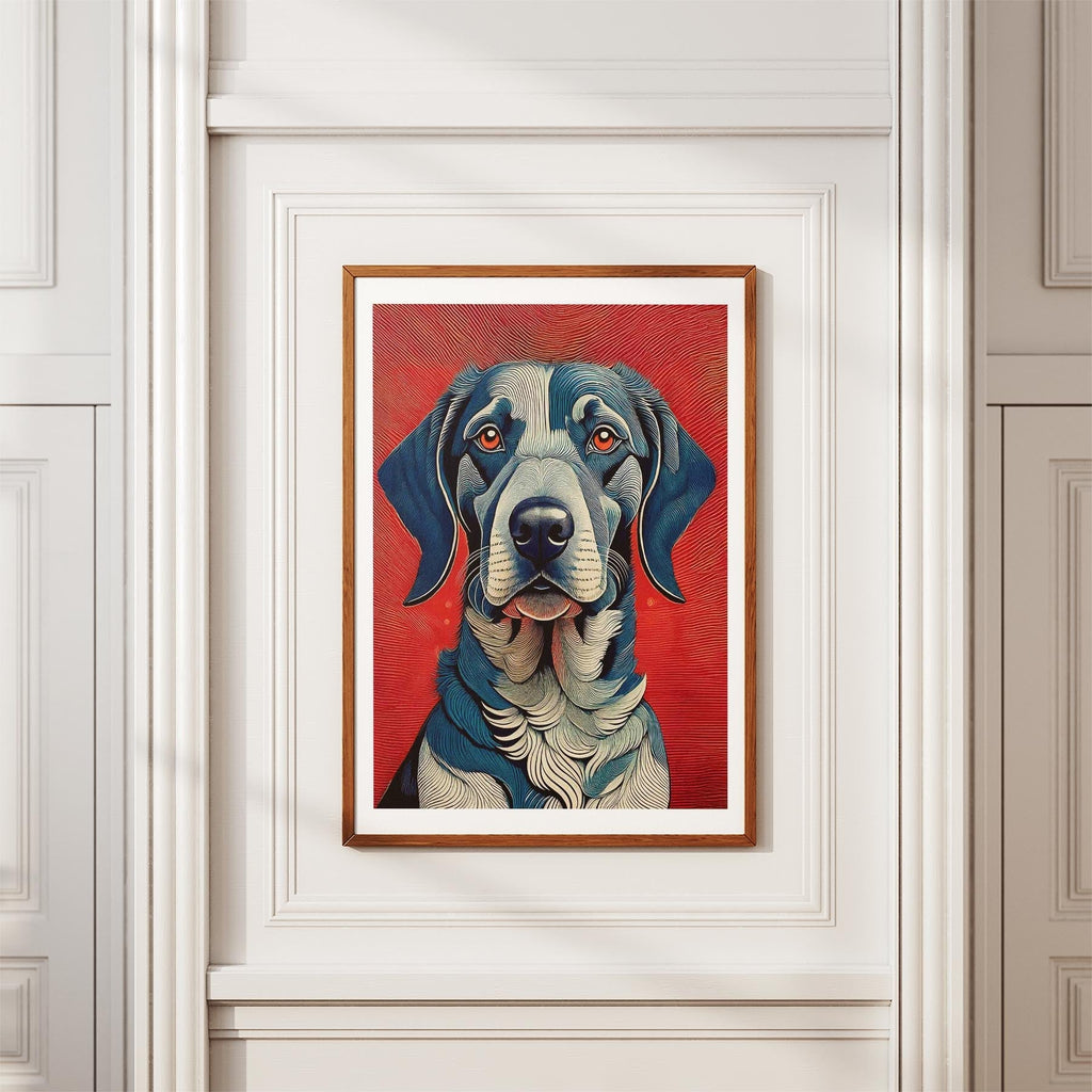 German Pointer Hokusai Japanese Inspired Dog Series image 3