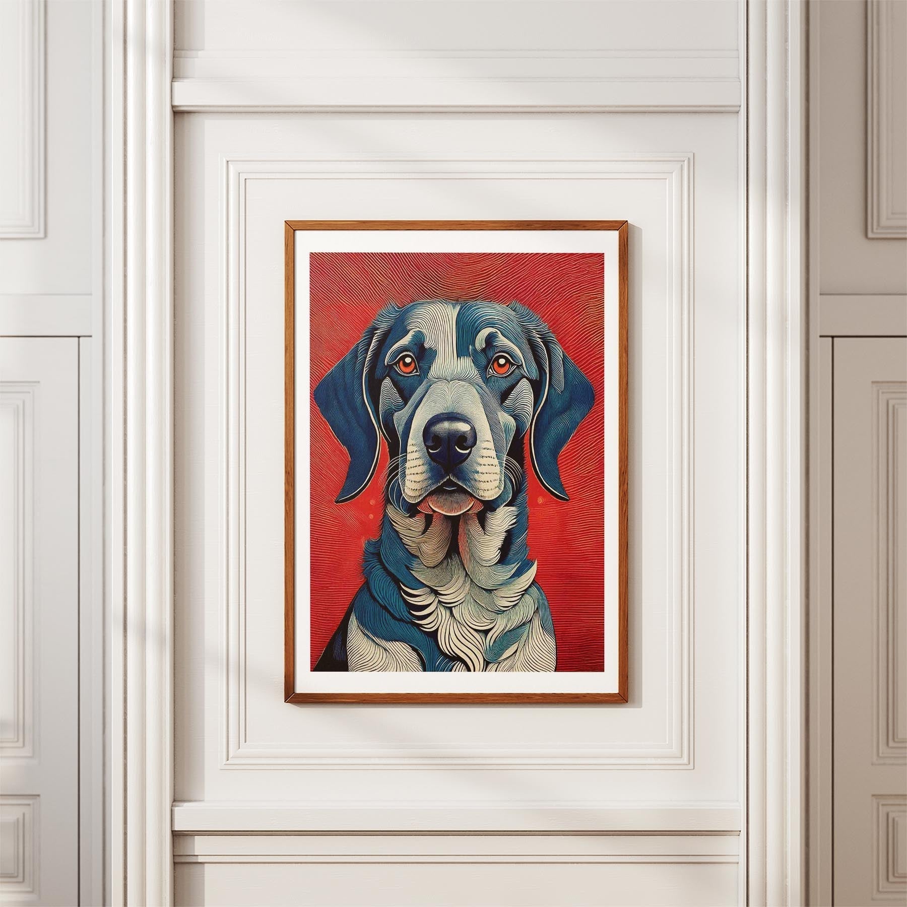 German Pointer Hokusai Japanese Inspired Dog Series image 3