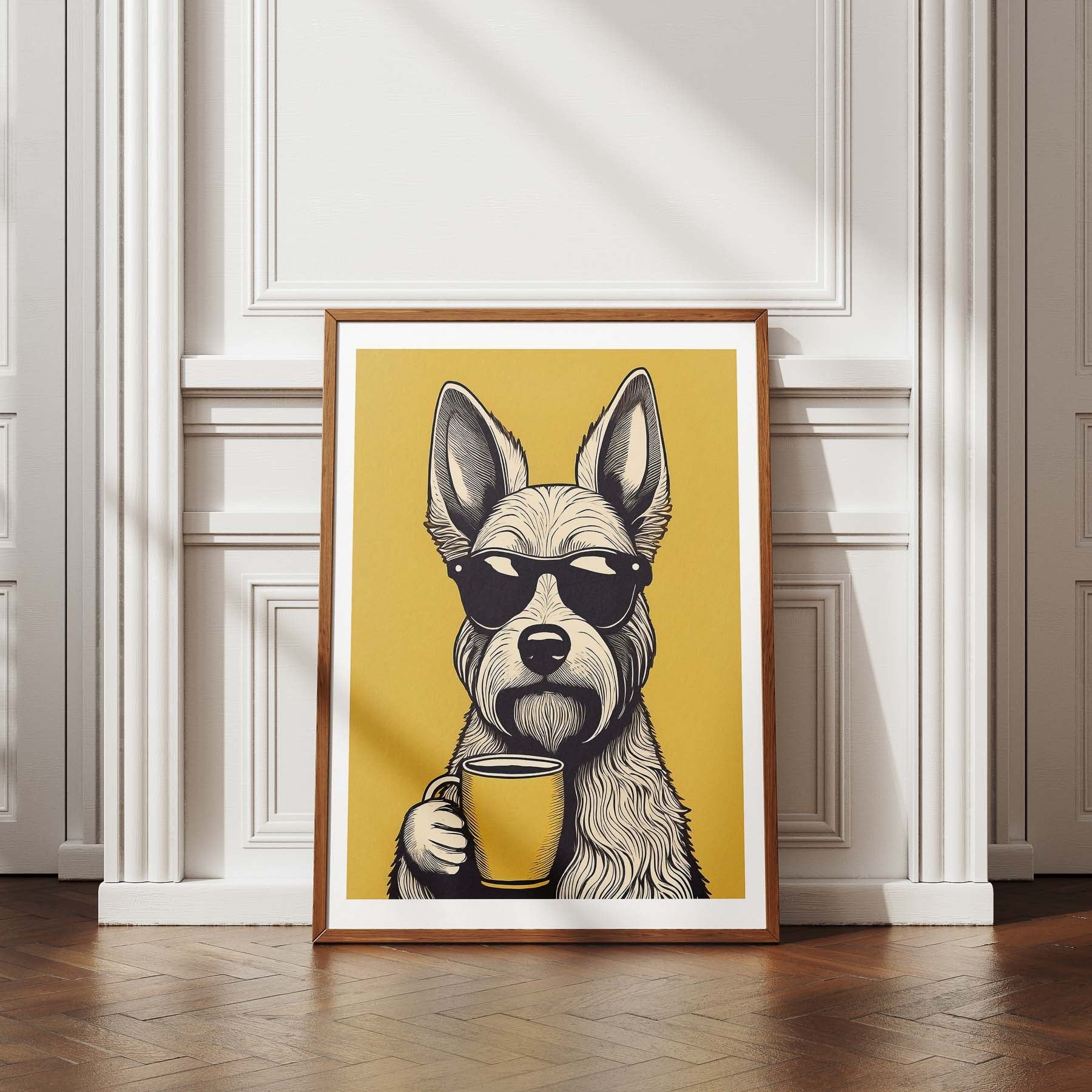 Irish Doodle Chillin Coffee Dog image 4