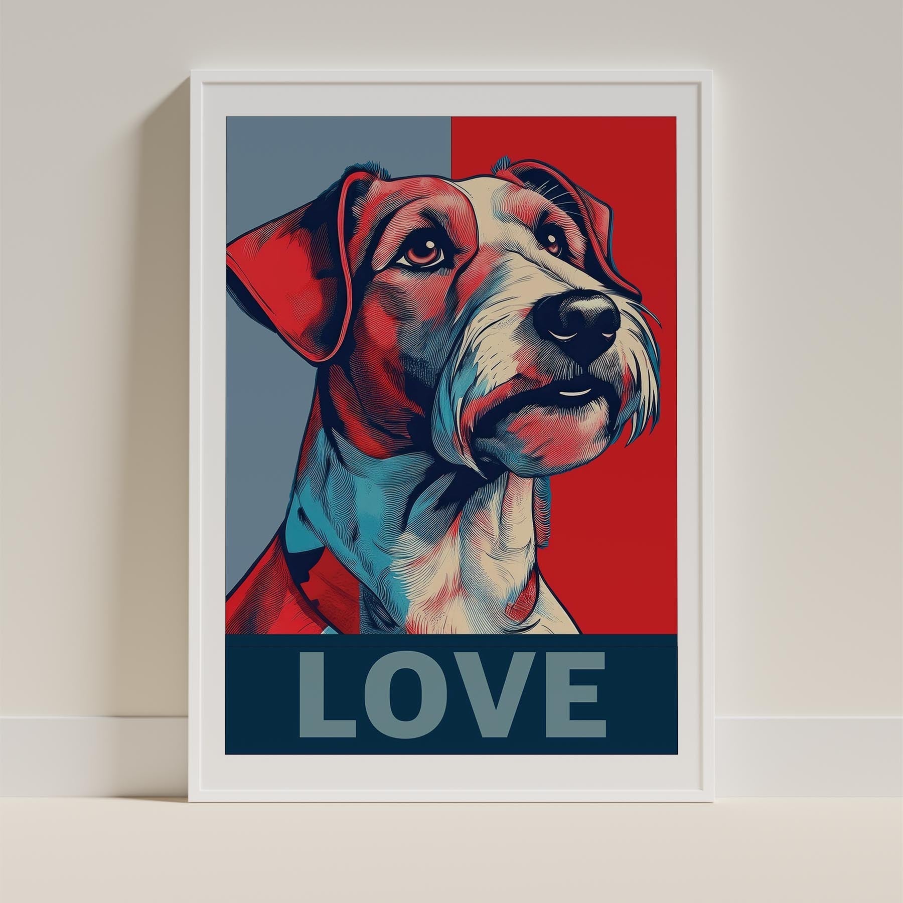 Fox Terrier LOVE Series Inspired by the Obama Poster image 9