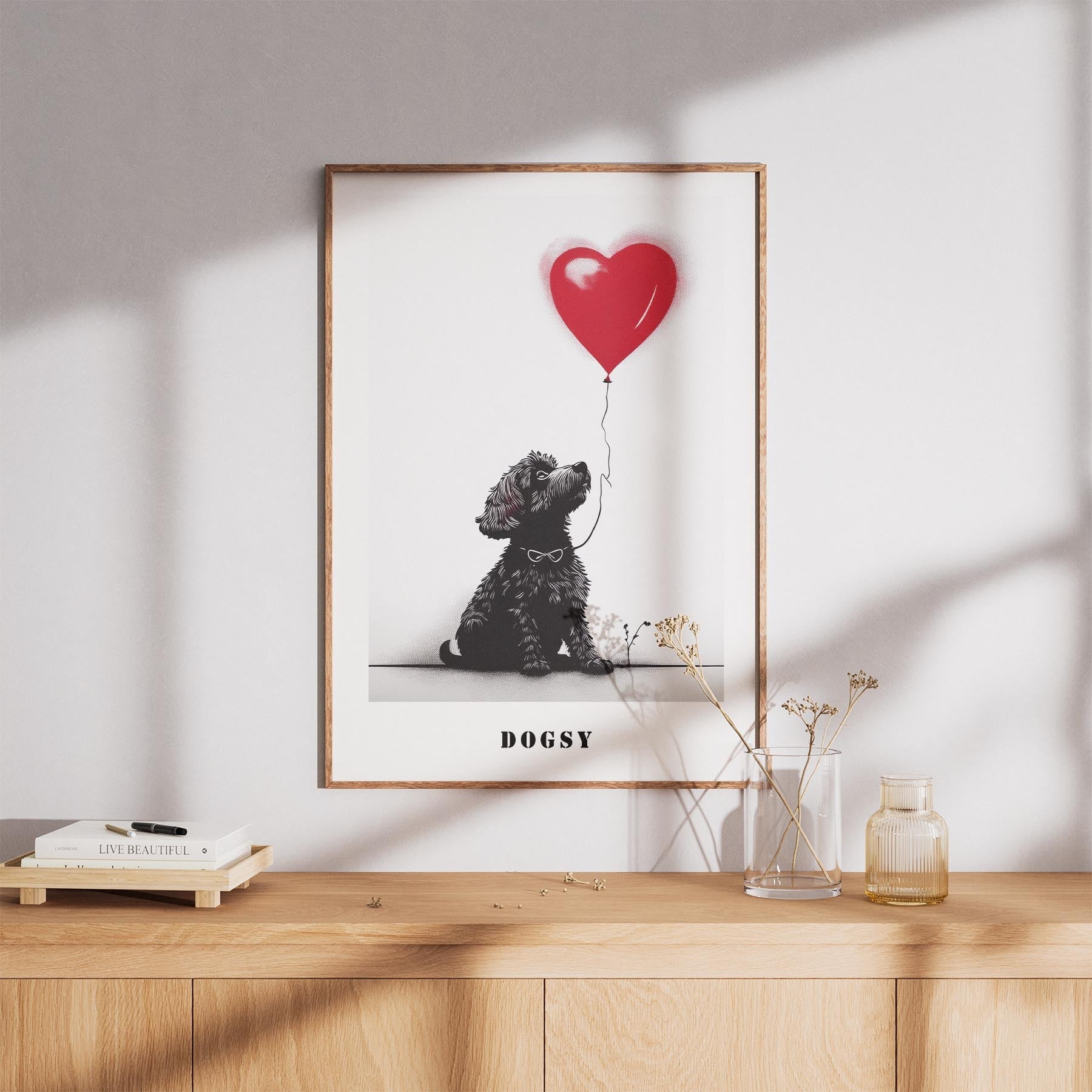 Maltese DOGSY Series inspired by the Art of Banksy with text Dogsy image 8