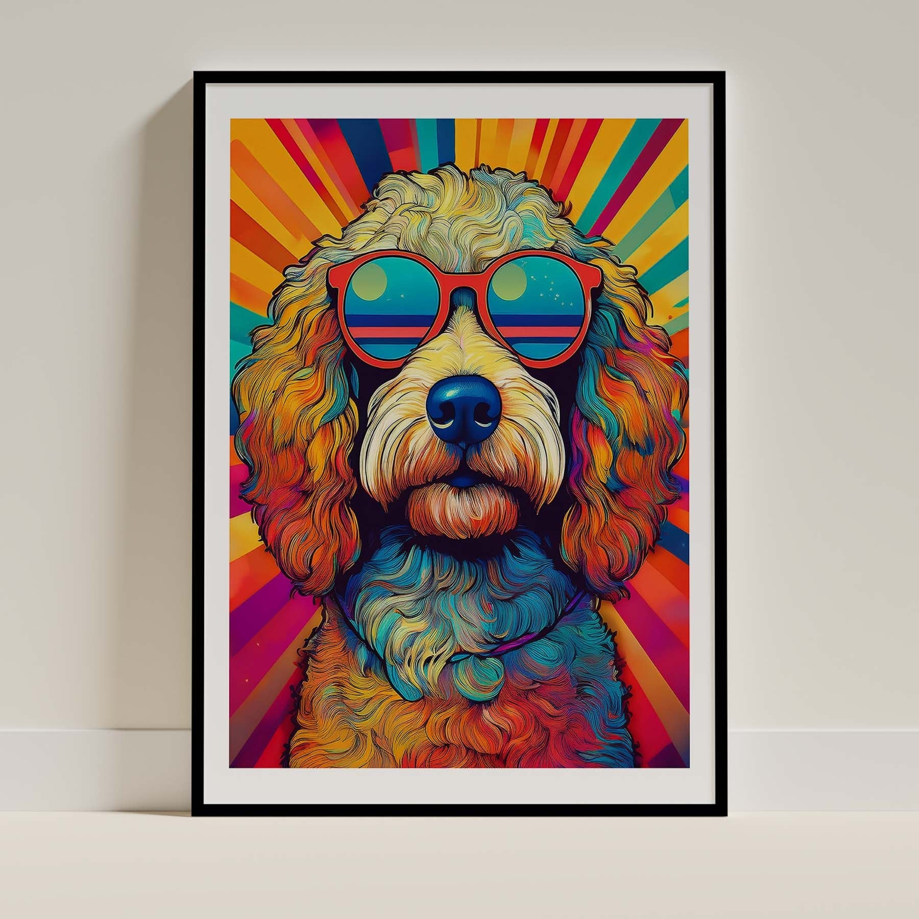Cavoodle In Colourful Sunnies 1 image 0