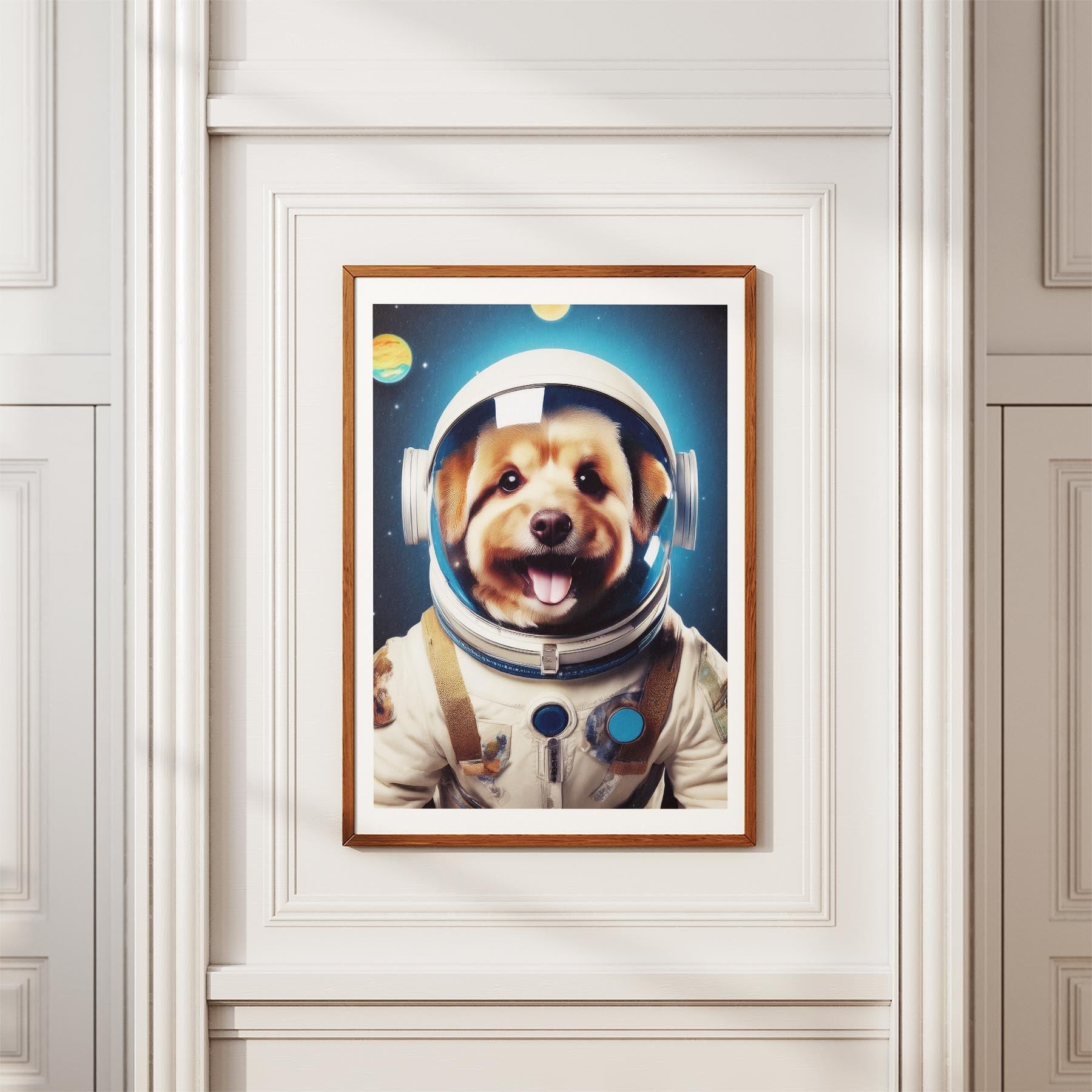 Australian Silky Terrier Astronaut Dog Series image 3