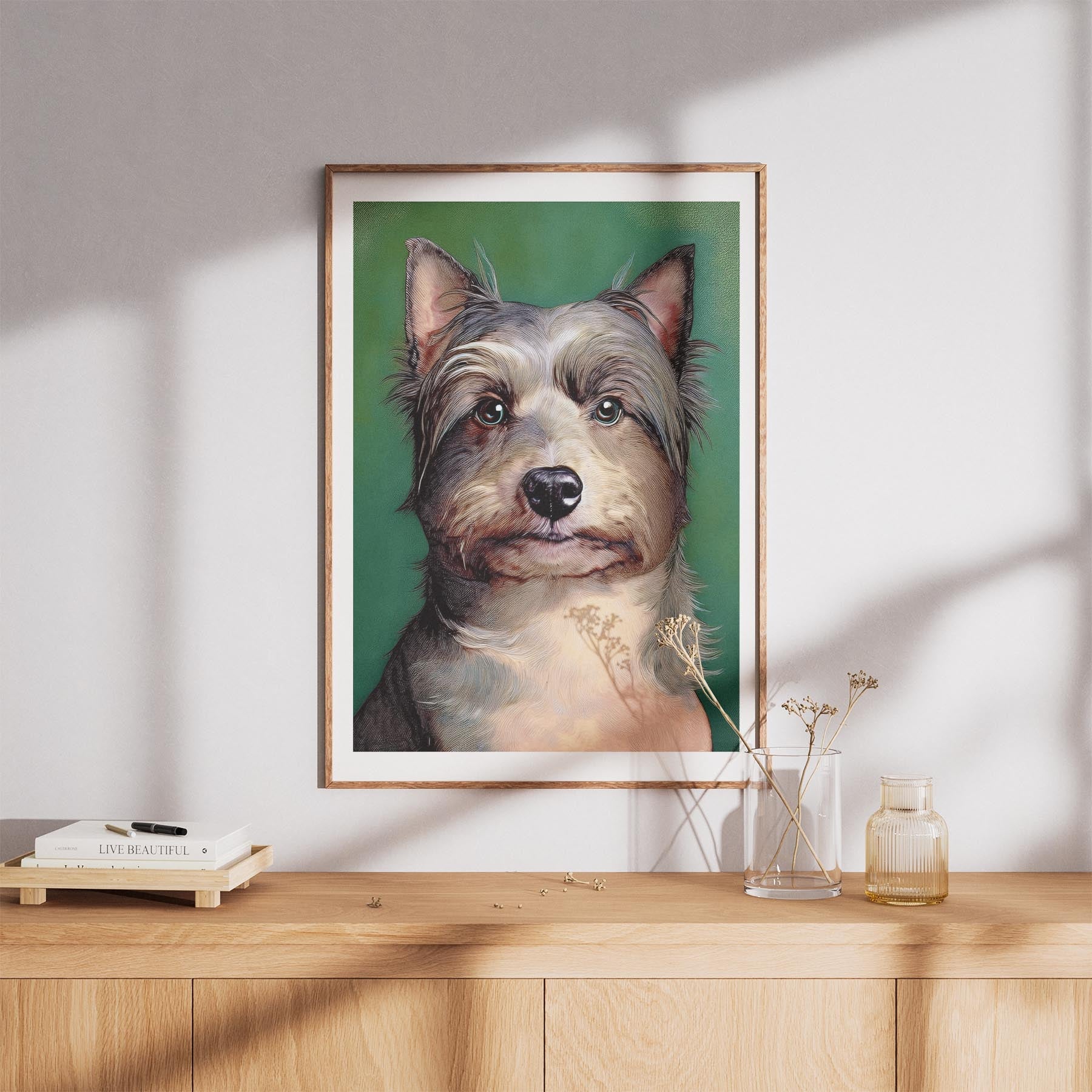 Australian Silky Terrier Green Painted Series image 8