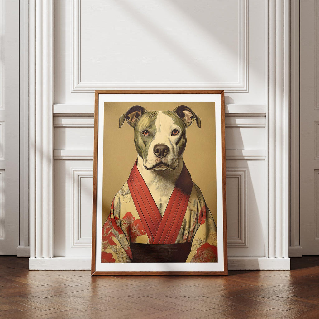 American Pitbull Terrier Japanse Kimono Dog Series image 4