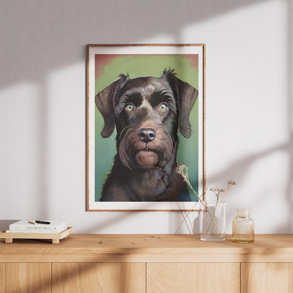 Black Russian Terrier Green Painted Series image 8