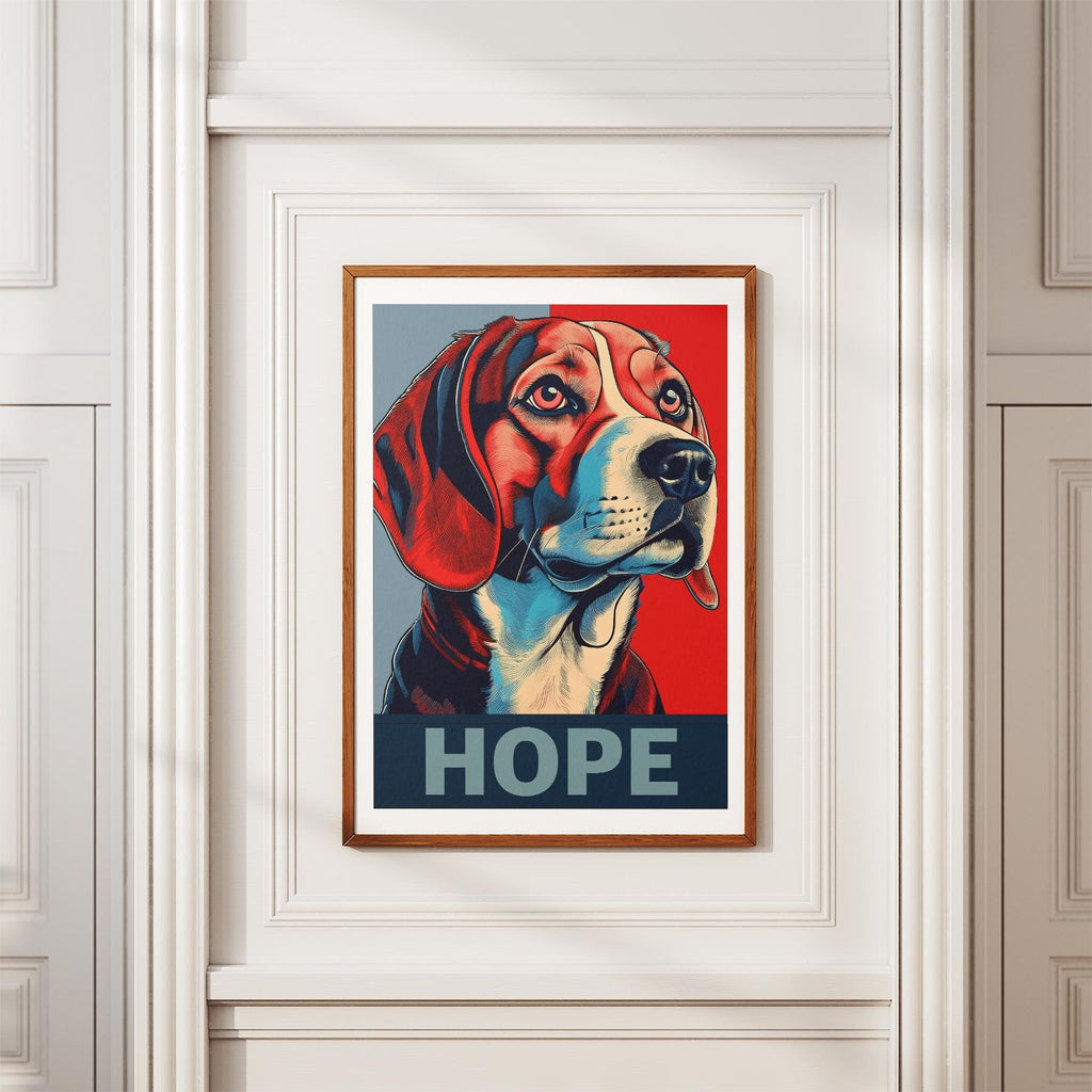 Beagle HOPE Series Inspired by the Obama Poster image 3