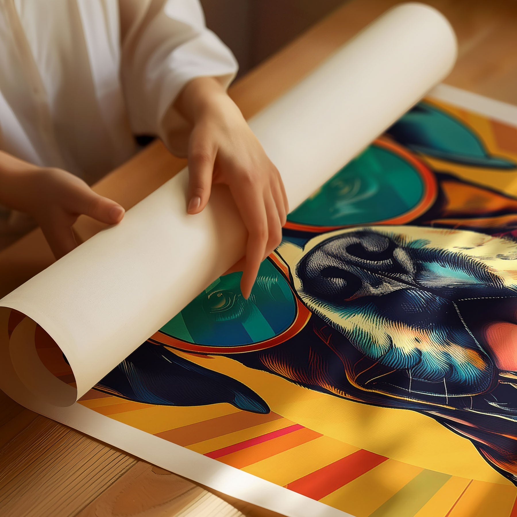 Boxer In Colourful Sunnies 1 image 3