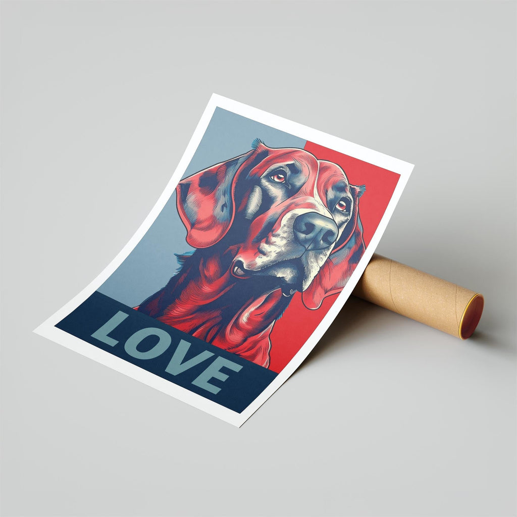 Gordon Setter LOVE Series Inspired by the Obama Poster image 6