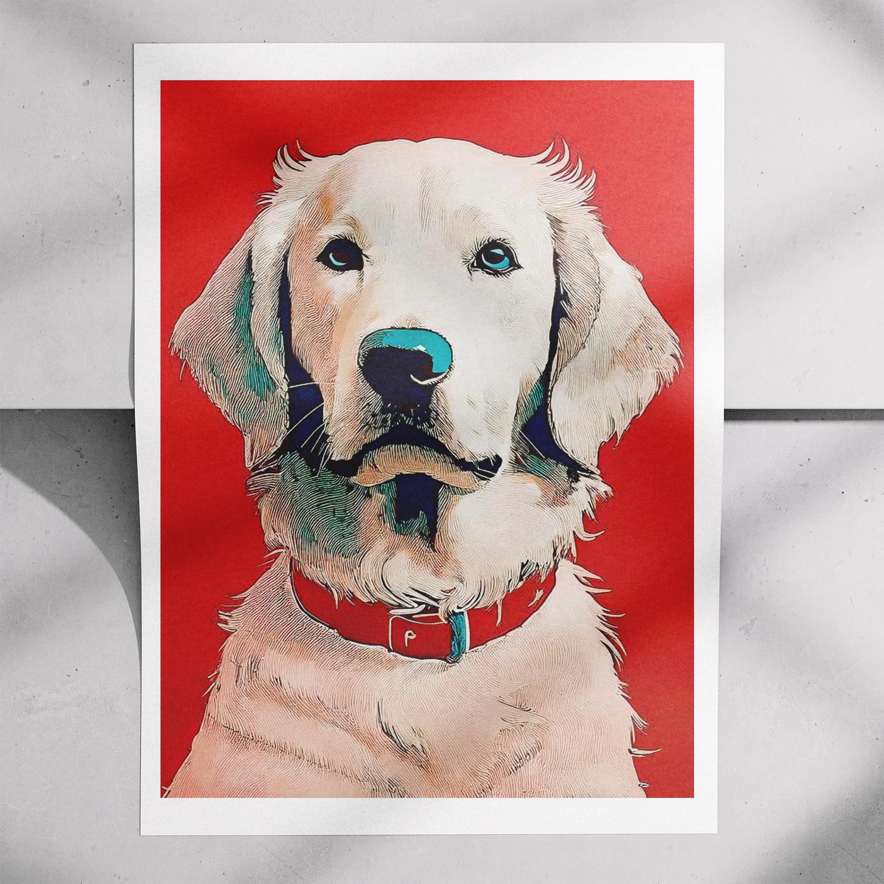 Curly Coated Retriever Red Dog Series image 7