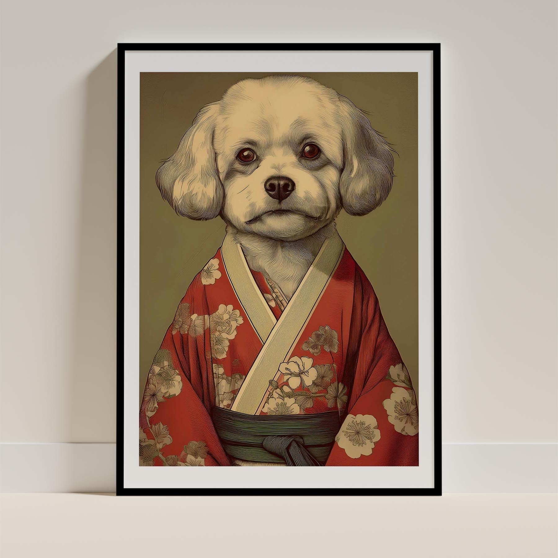 Bichon Frise Japanse Kimono Dog Series image 0