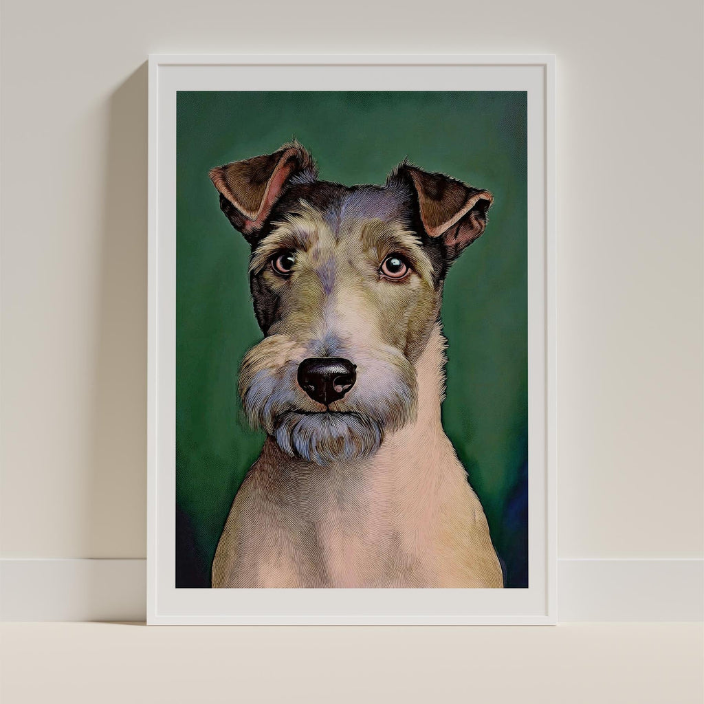 Fox Terrier Green Painted Series image 9