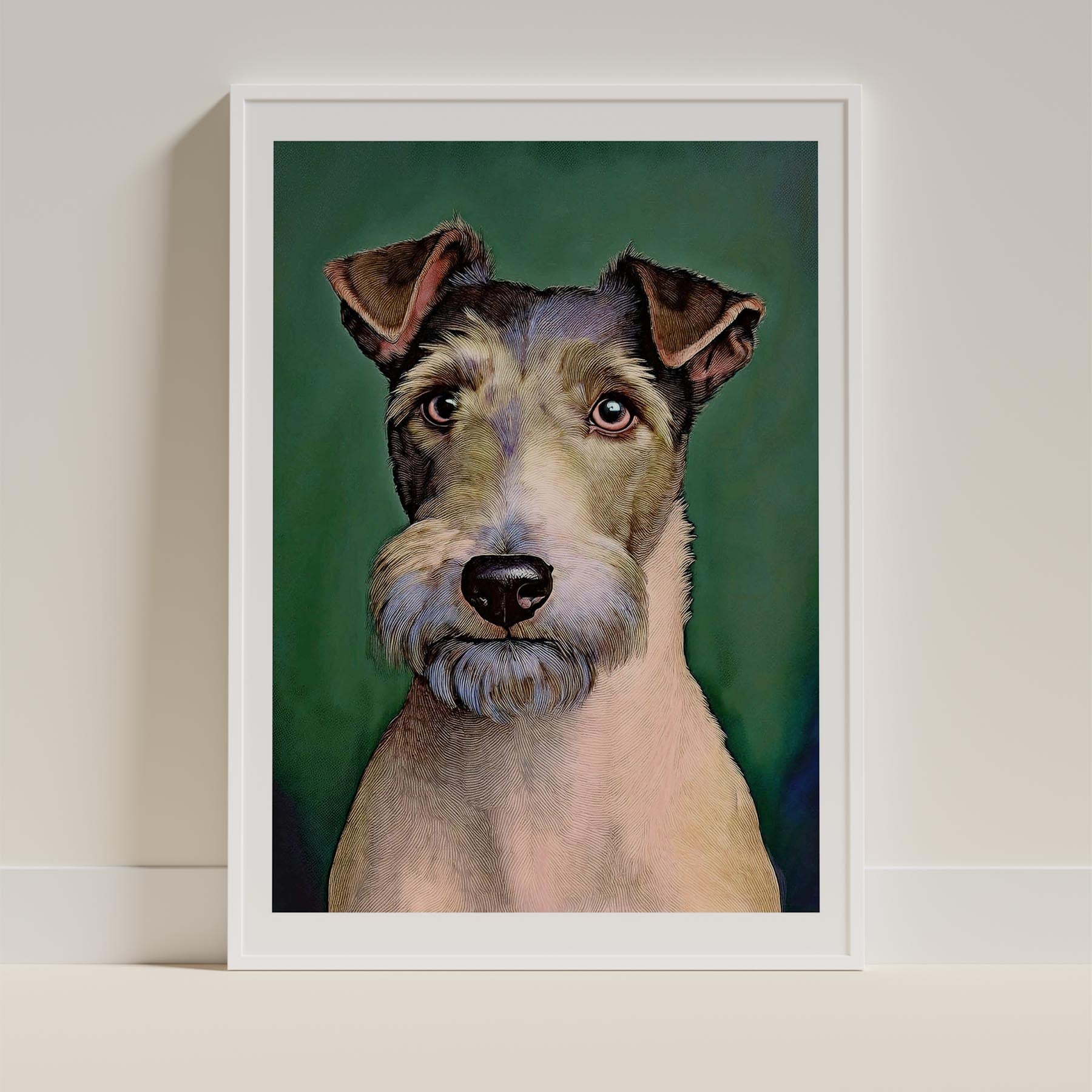 Fox Terrier Green Painted Series image 9