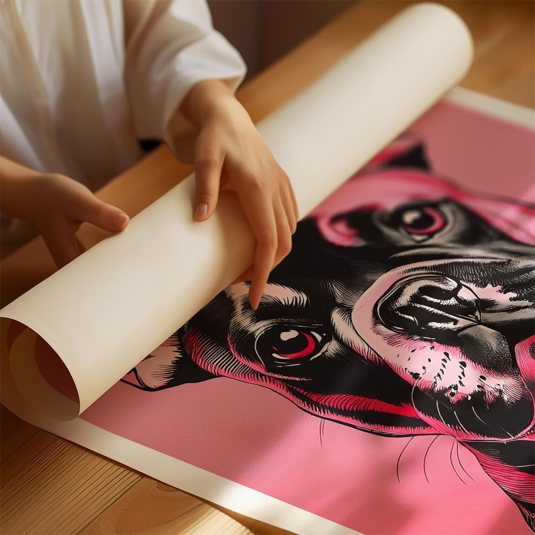 French Bulldog Pink and Black Dog Series 1 image 1