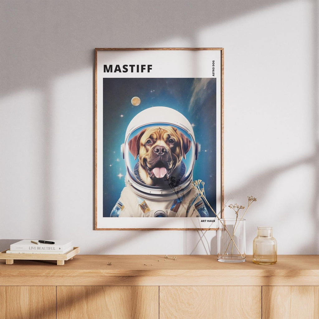 Mastiff Astronaut Dog Series with Text Astro Dog image 8
