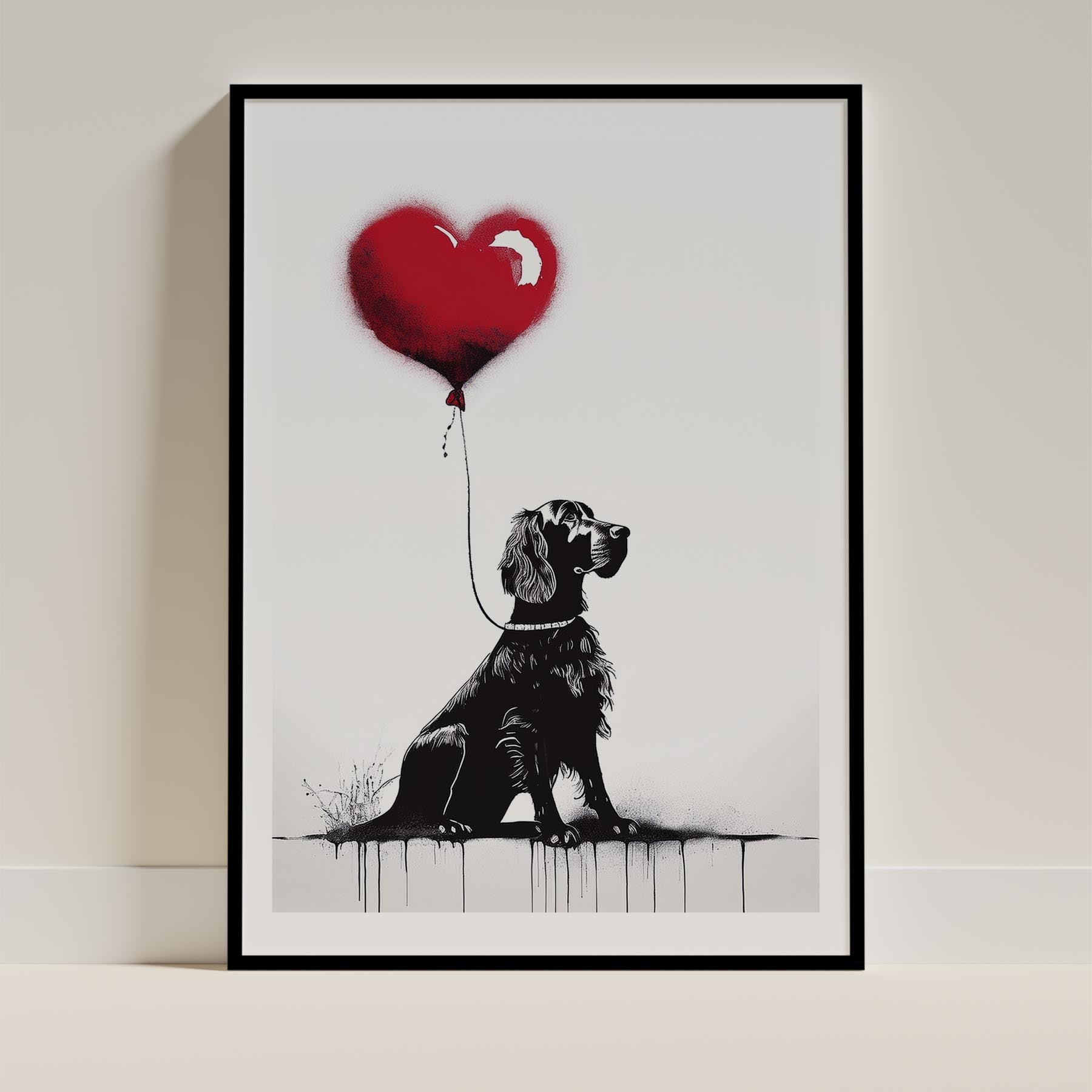 Gordon Setter DOGSY Series inspired by the Art of Banksy image 11